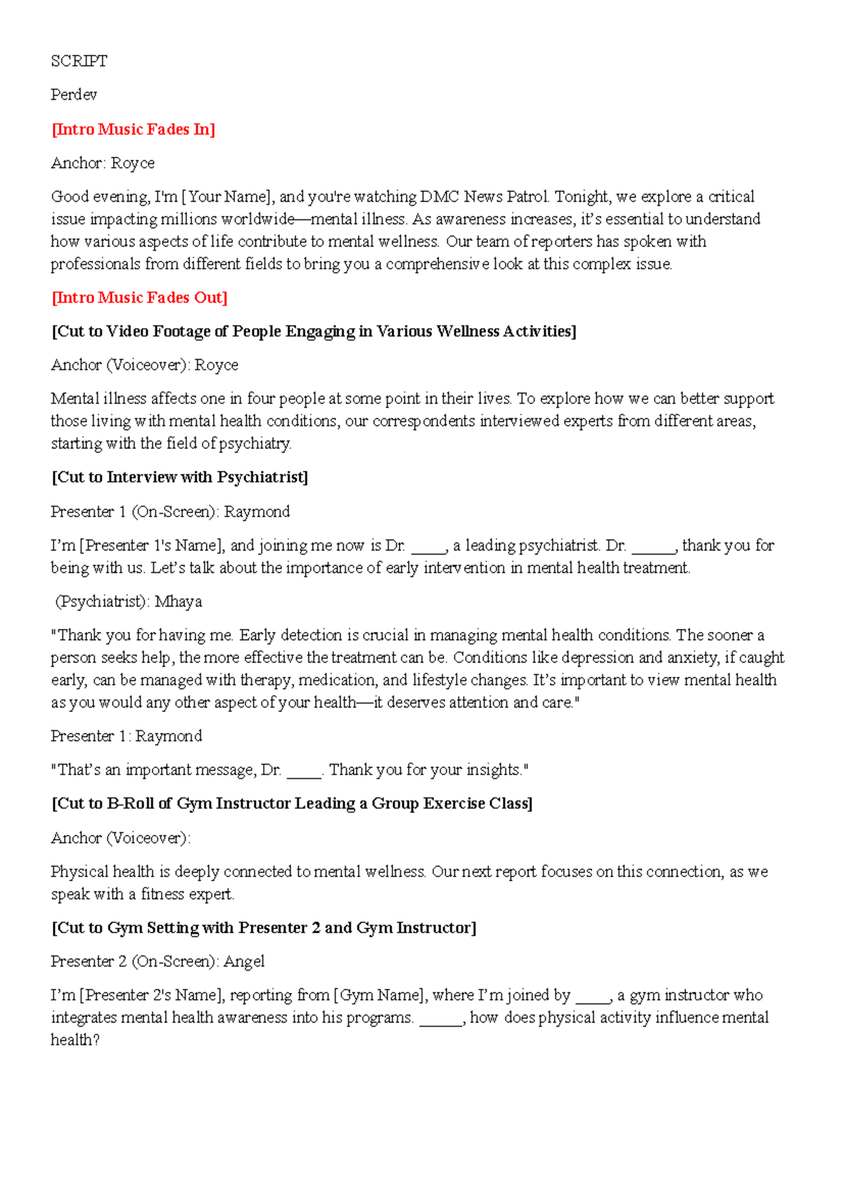 Script - SCRIPT Perdev [Intro Music Fades In] Anchor: Royce Good ...