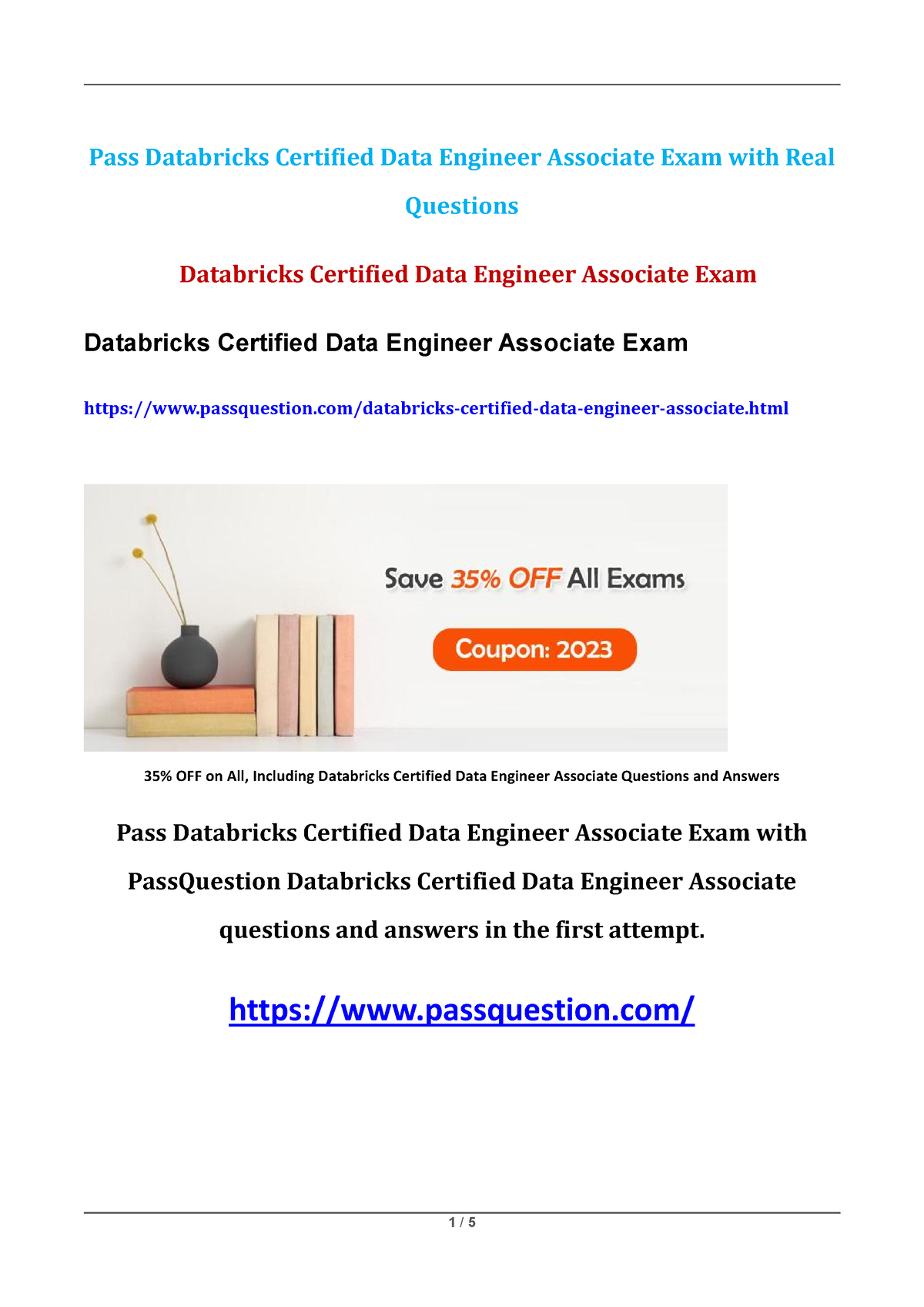 Databricks Certified Data Engineer Associate Exam Questions - Html 35% ...