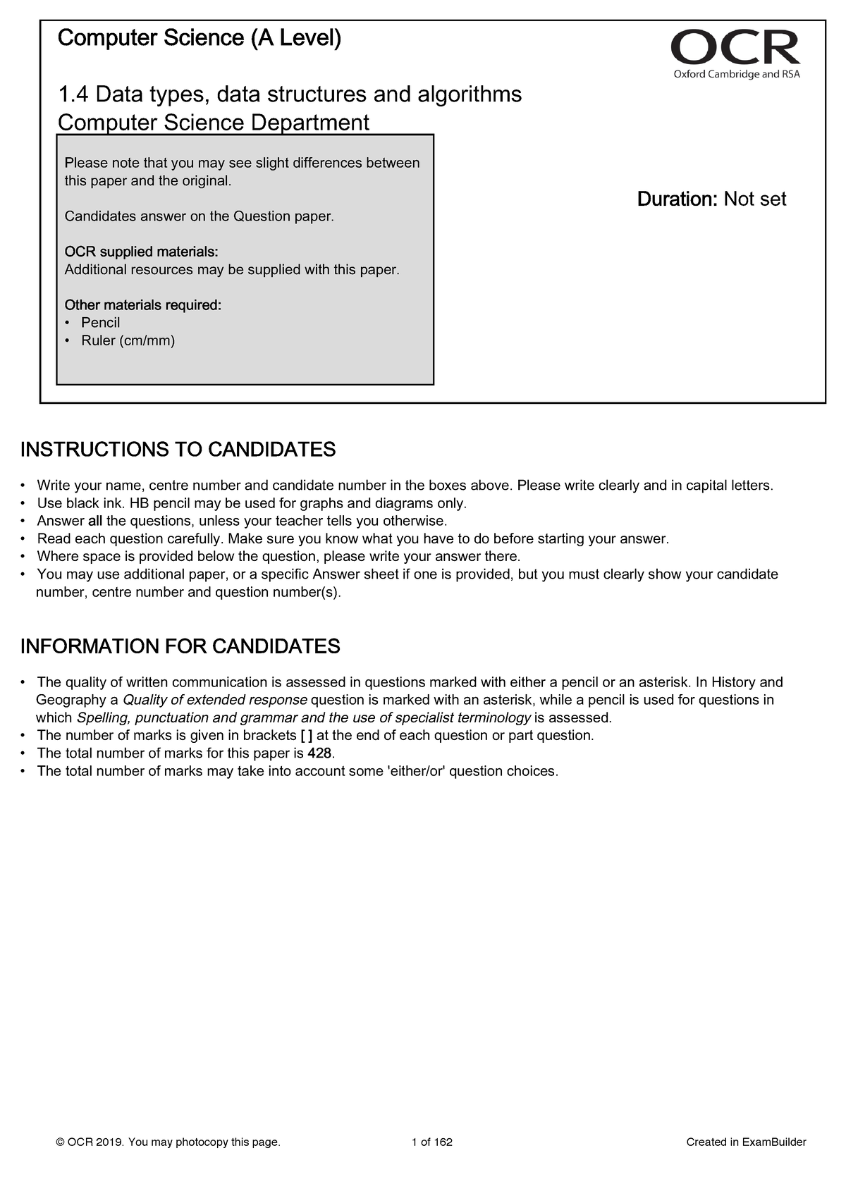 what is a level 1 reader