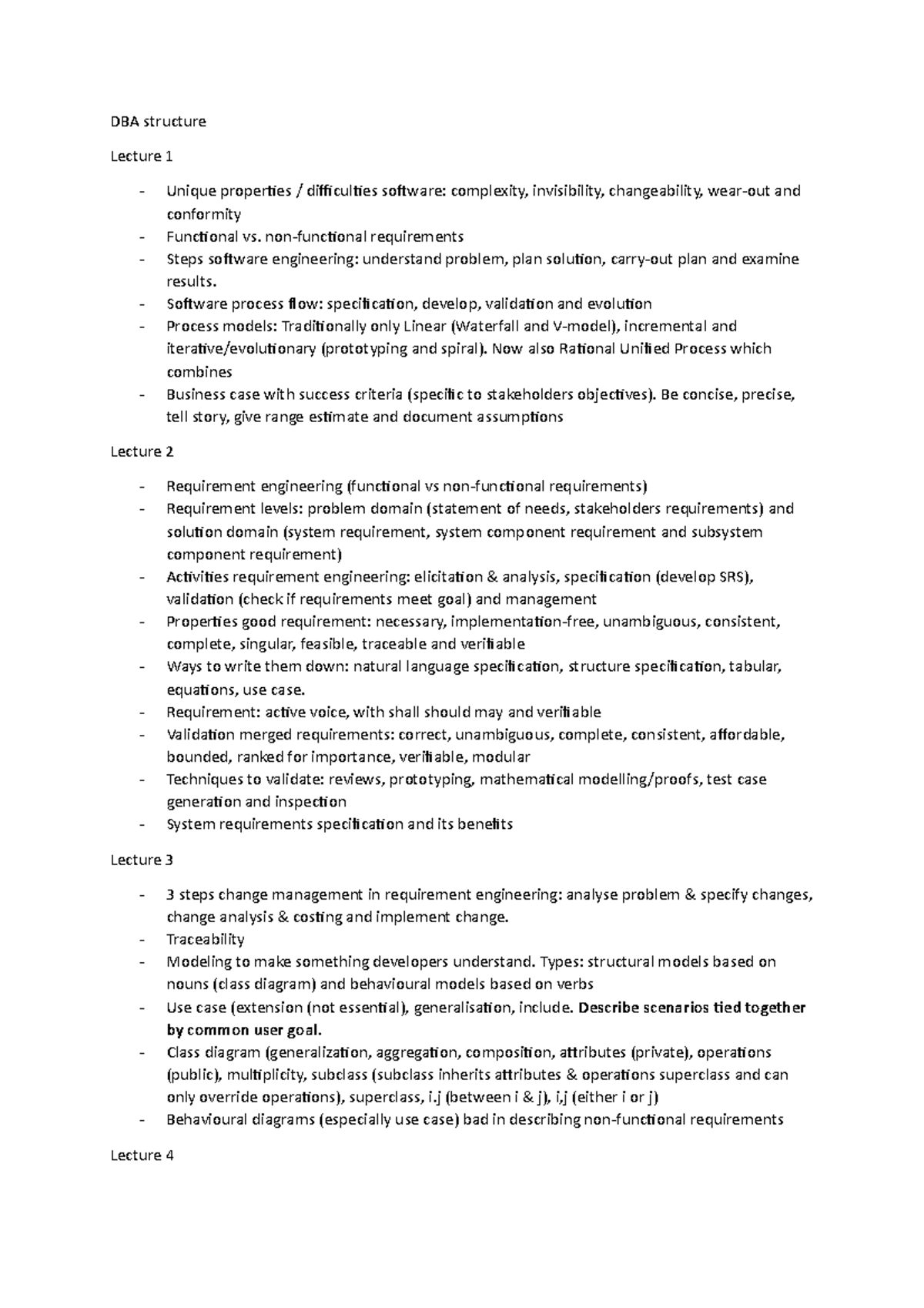 dba thesis structure