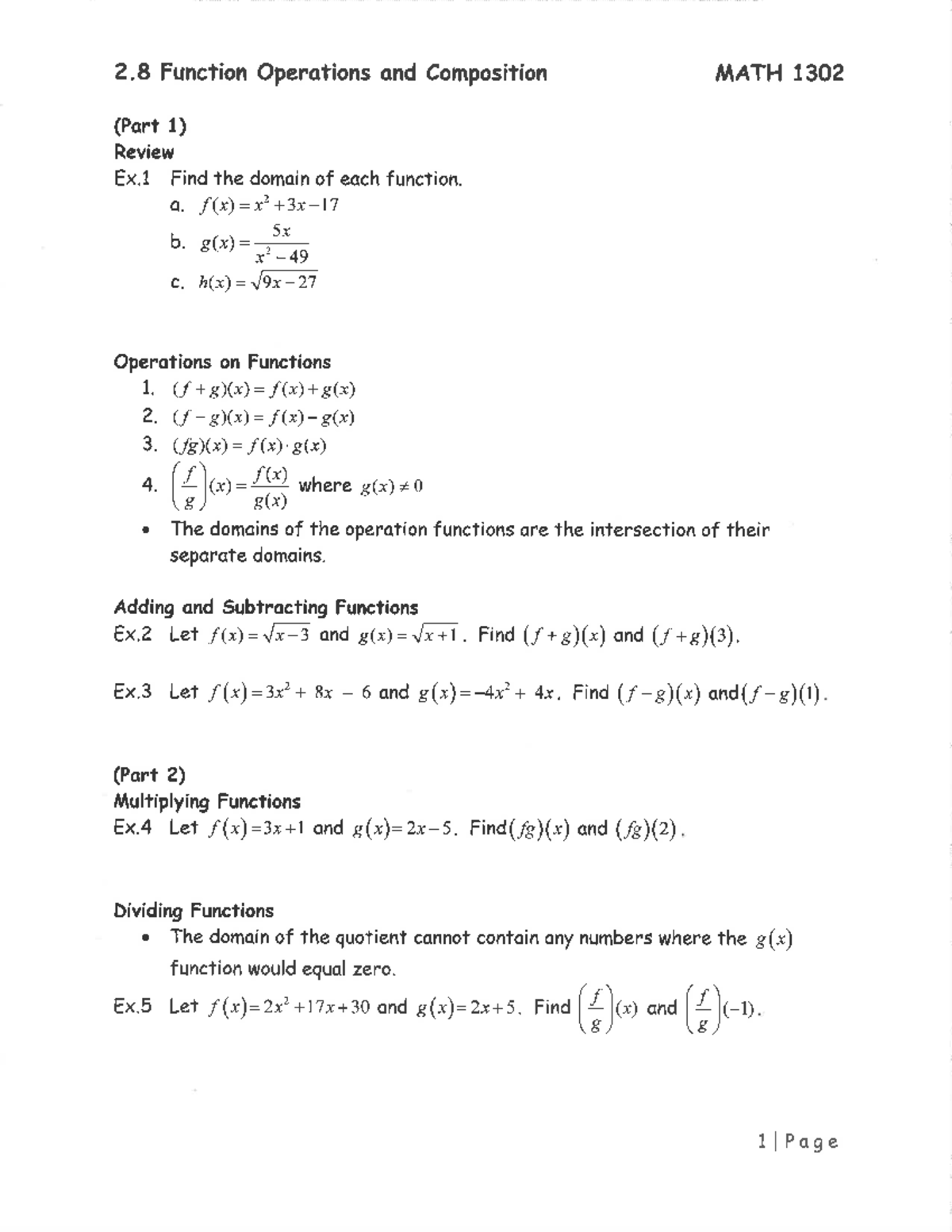 College Algebra Chapter 2 8 Studocu