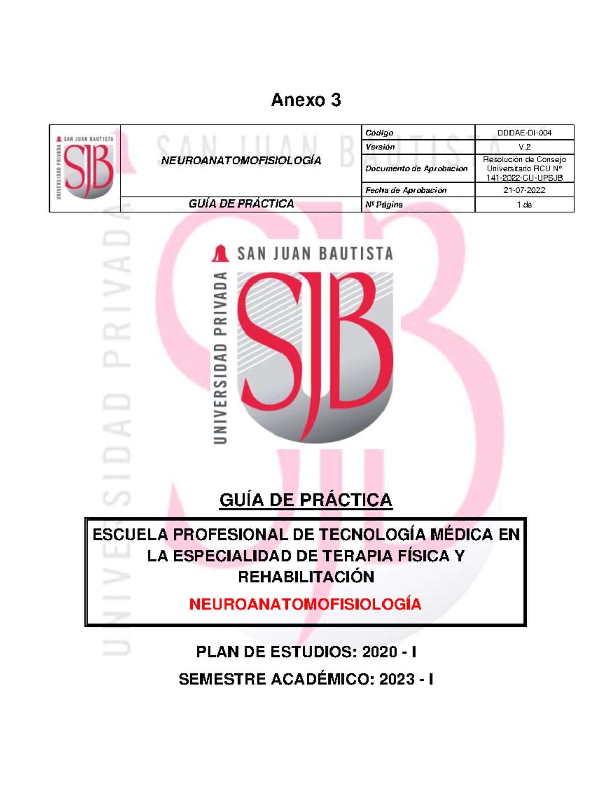 2do Neuroanatomofisiología- guía - Anexo 3 NEUROANATOMOFISIOLOGÍA ...