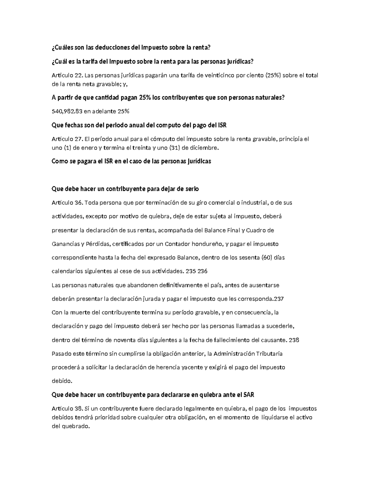 Cuáles son las deducciones del impuesto sobre la renta - ¿Cuáles son ...