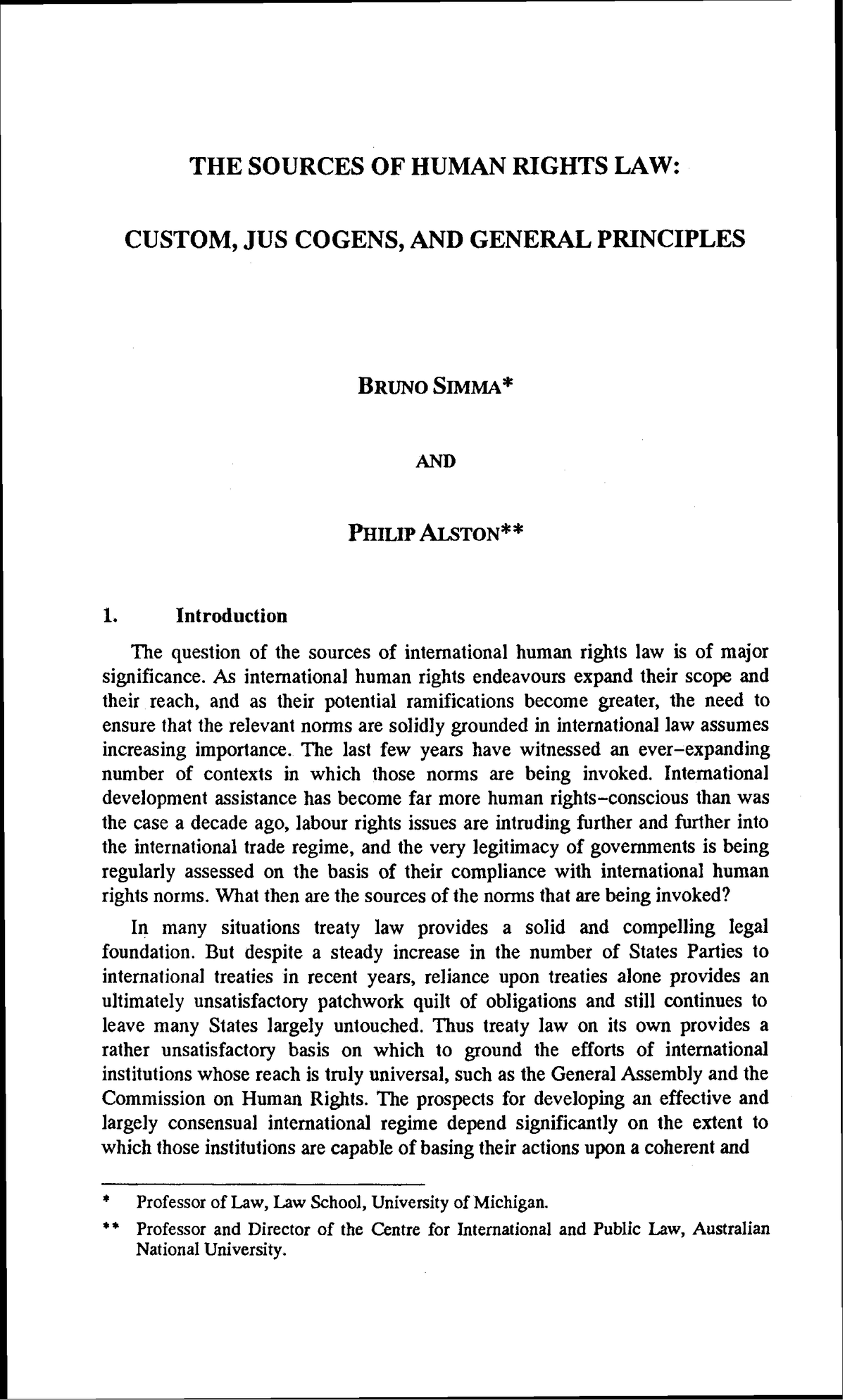 Sources OF IHRL Saefweherjn THE SOURCES OF HUMAN RIGHTS LAW CUSTOM 