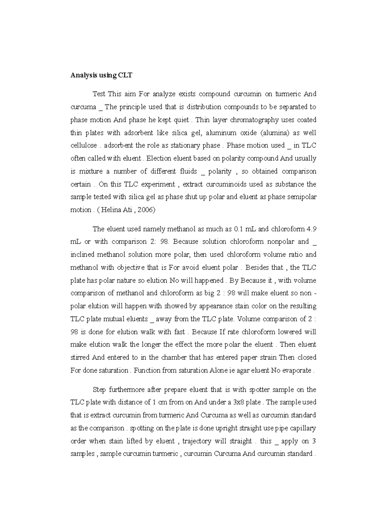 Analysis CLT - Analysis using CLT Test This aim For analyze exists ...