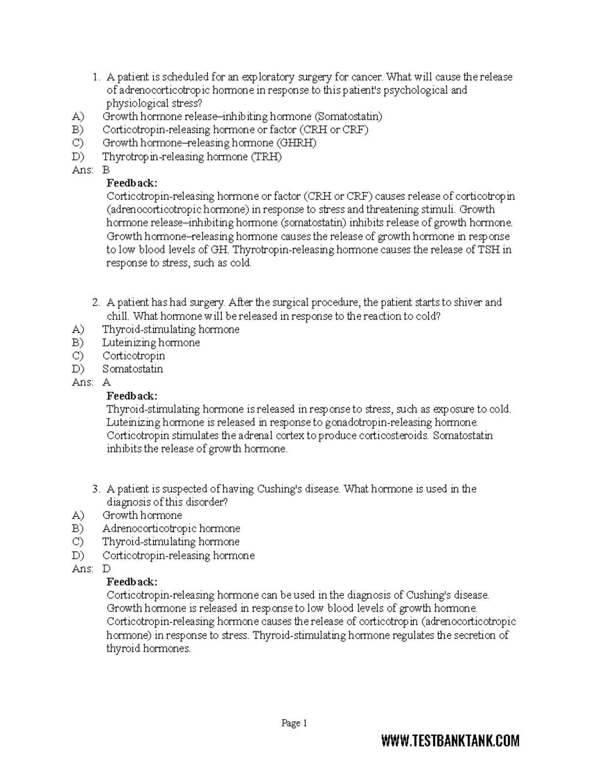 Chapter 43- Drug Therapy for Pituitary and Hypothalamic Dysfunction ...