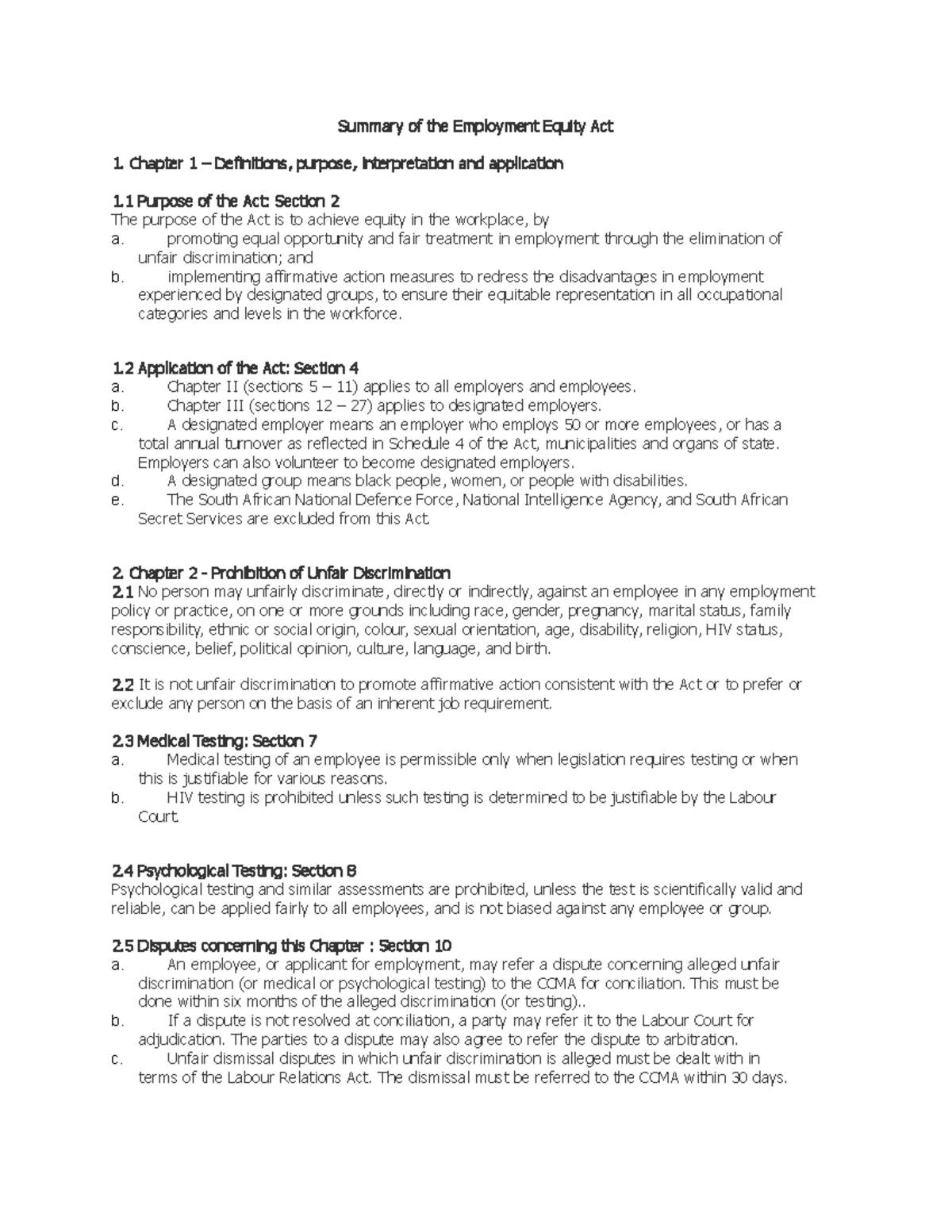 summary-of-the-employment-equity-act-summary-of-the-employment-equity