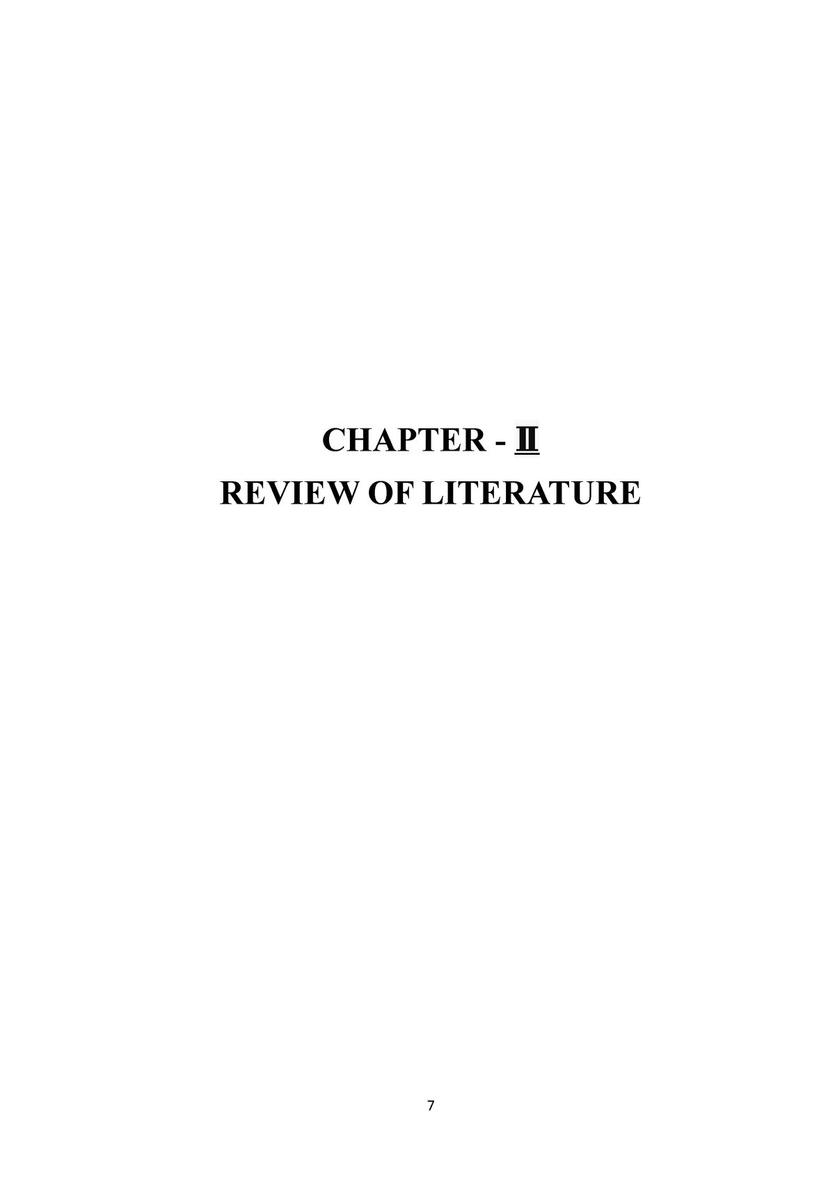 Chapter 2 - Important Project Work - CHAPTER - II REVIEW OF LITERATURE ...