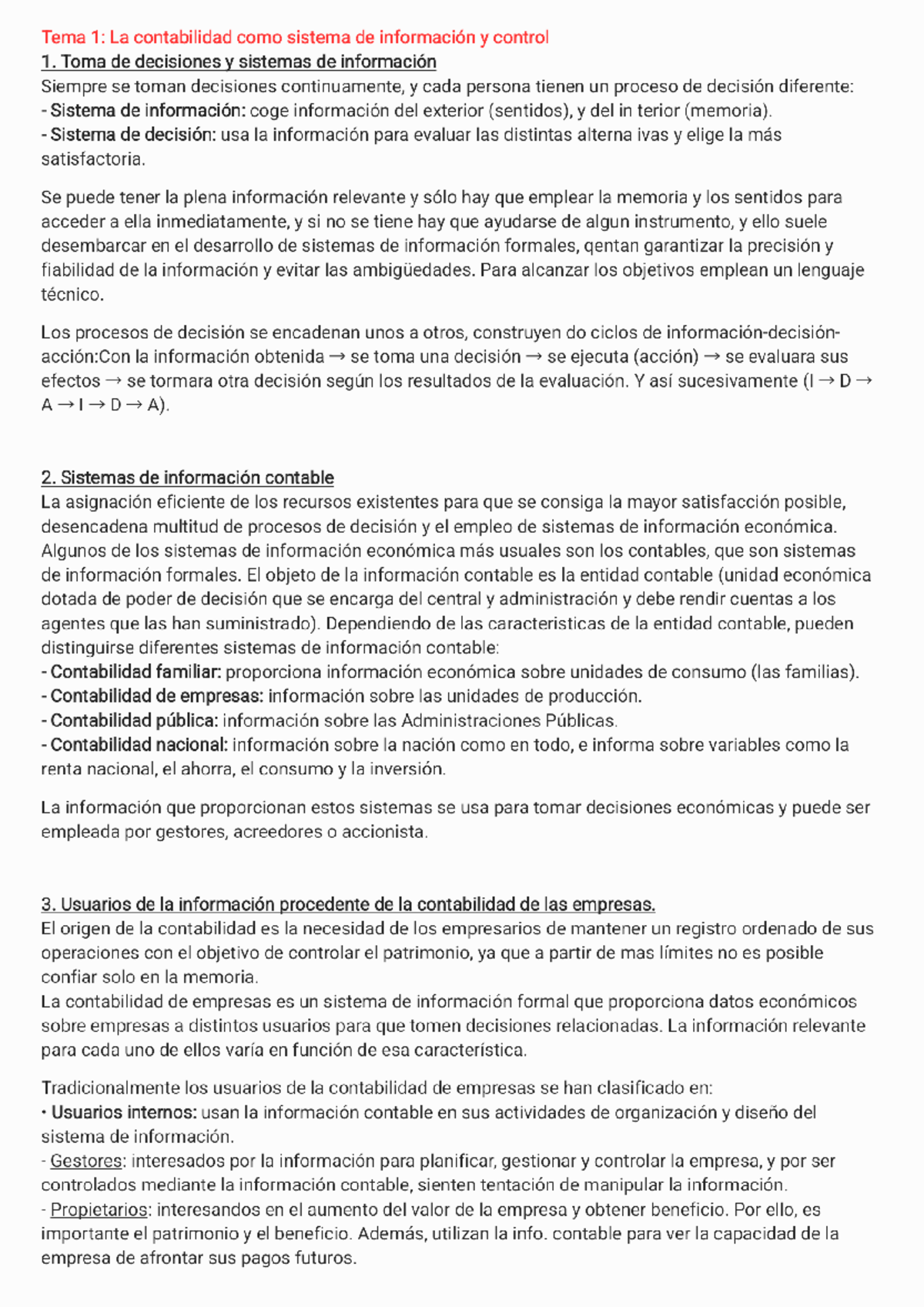Tema 1La contabilidad como sistema de información - Toma de decisiones ...