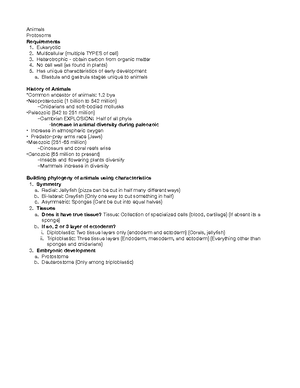 Eukaryotes - Lecture notes 3 - Eukaryotes Goals I. Eukaryotes ...