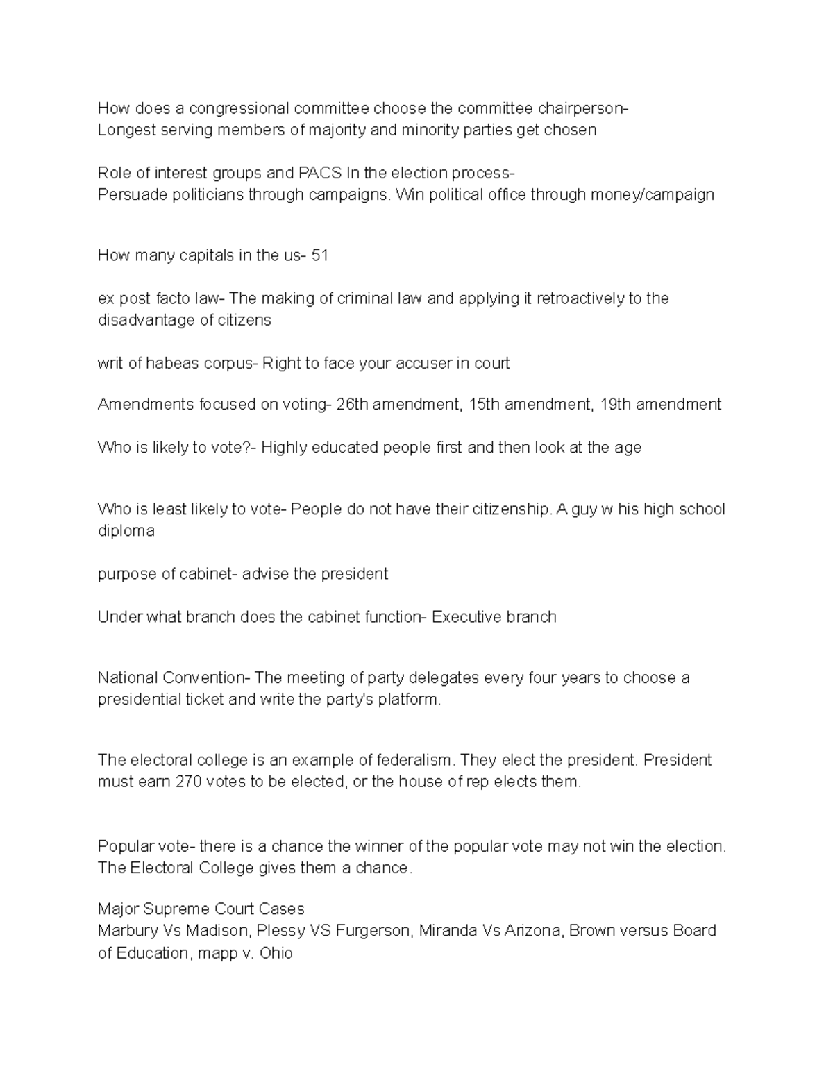 State government definitions How does a congressional committee