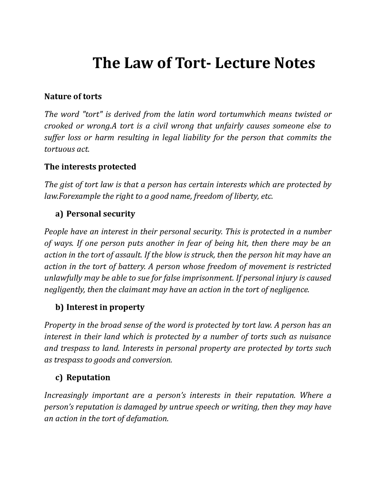 research paper topics for law of torts