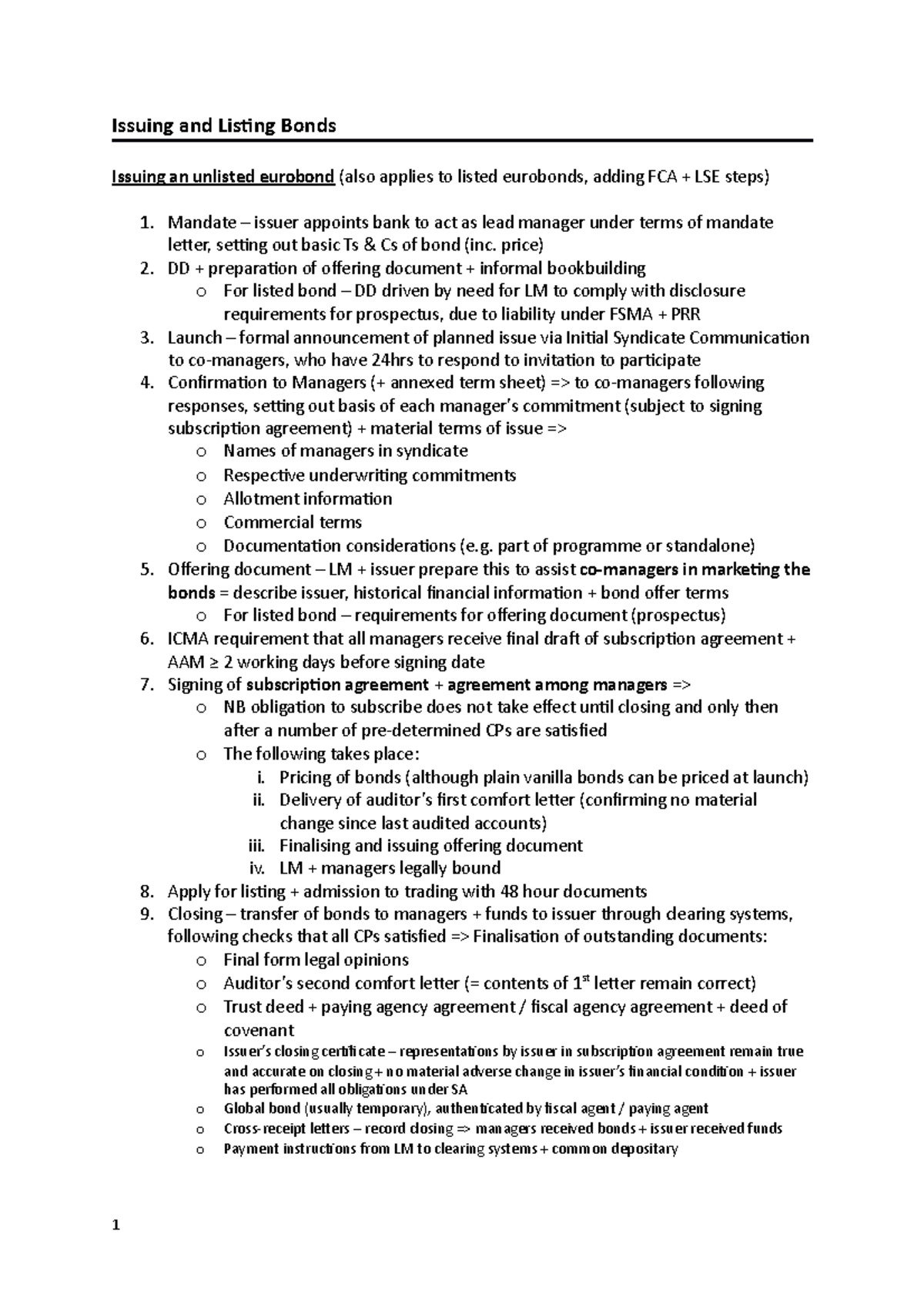 05 Issuing and Listing Bonds - Issuing and Listing Bonds Issuing an ...