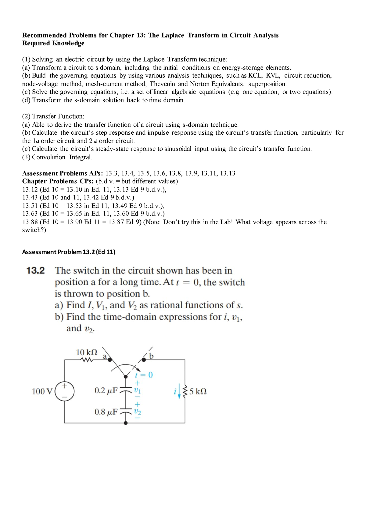 Tutorial 6 Chapter 13 Solutions - Partial - Recommended Problems For ...