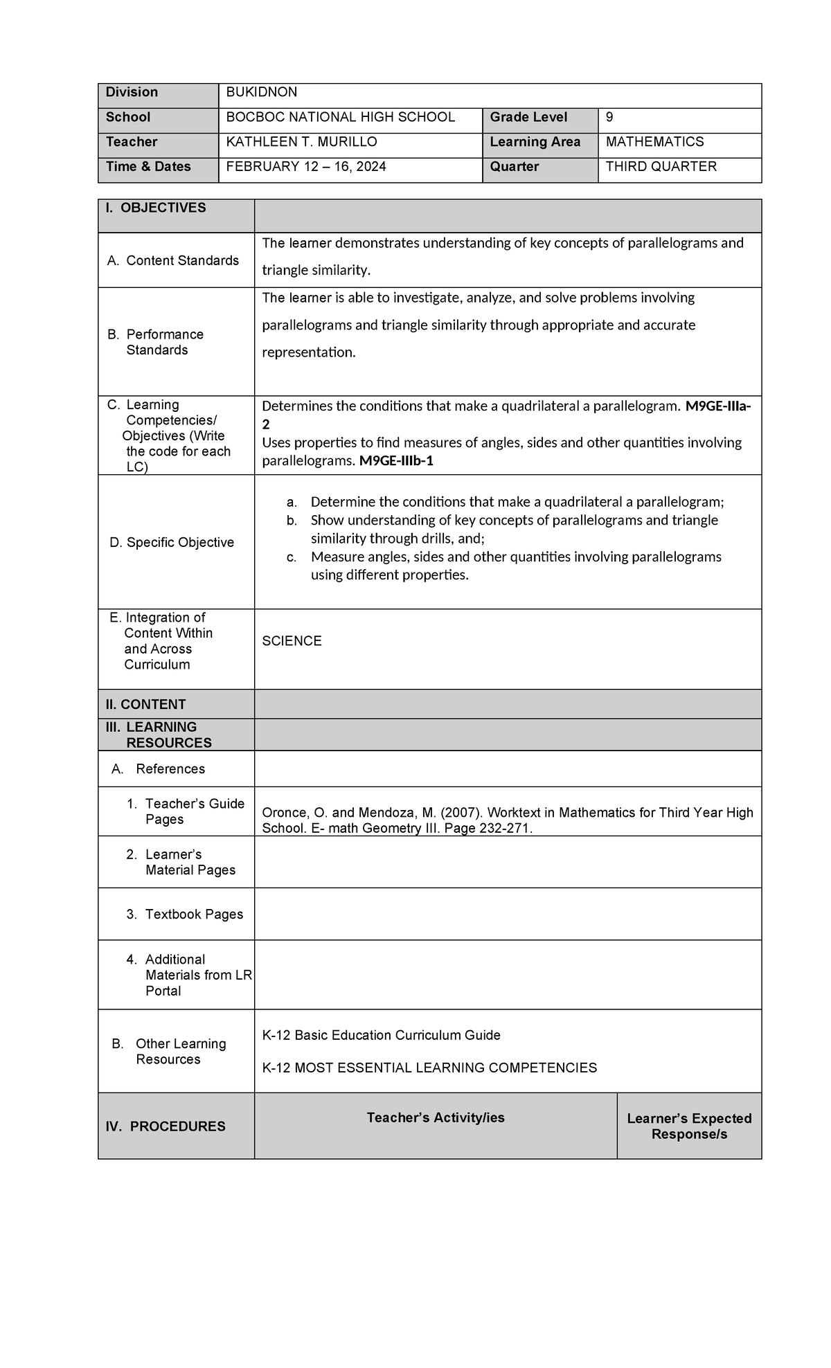 W1 Q3 - for reference - Division BUKIDNON School BOCBOC NATIONAL HIGH ...