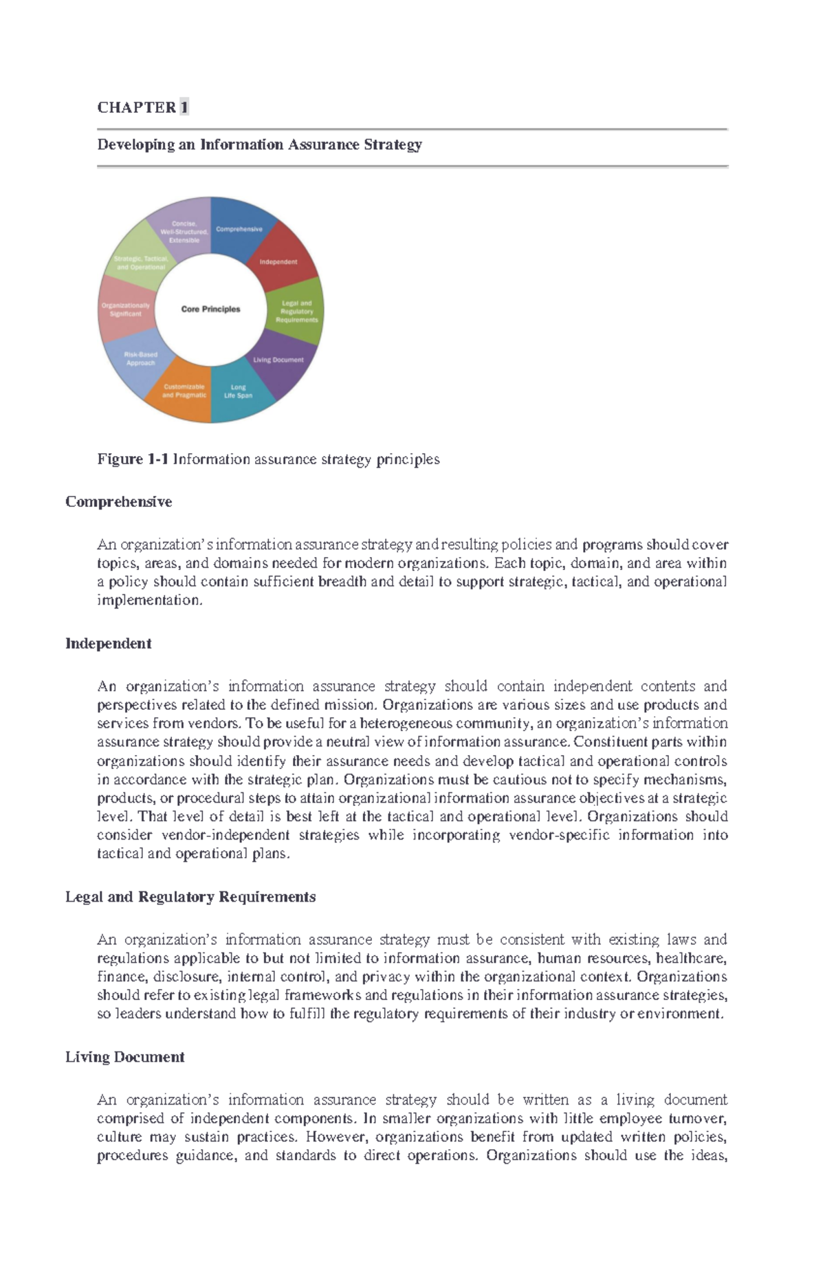 Chapter 16 CHAPTER 1 Developing an Information Assurance Strategy