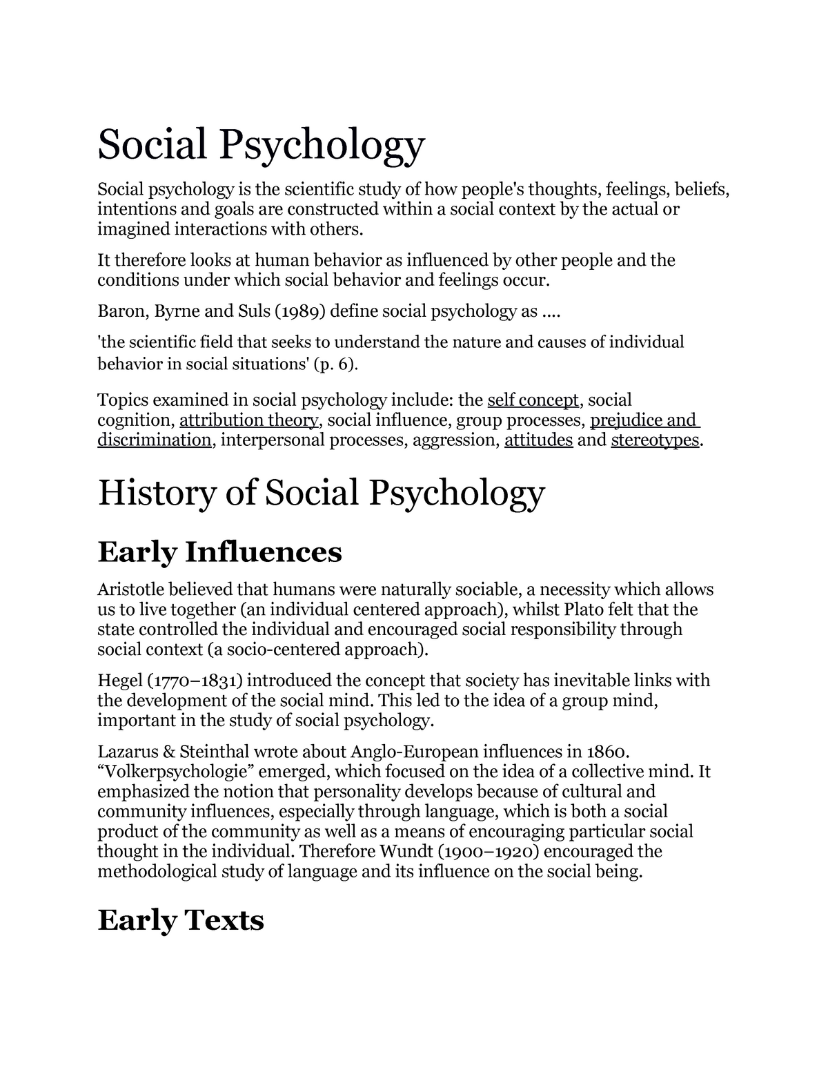 research topic on social psychology