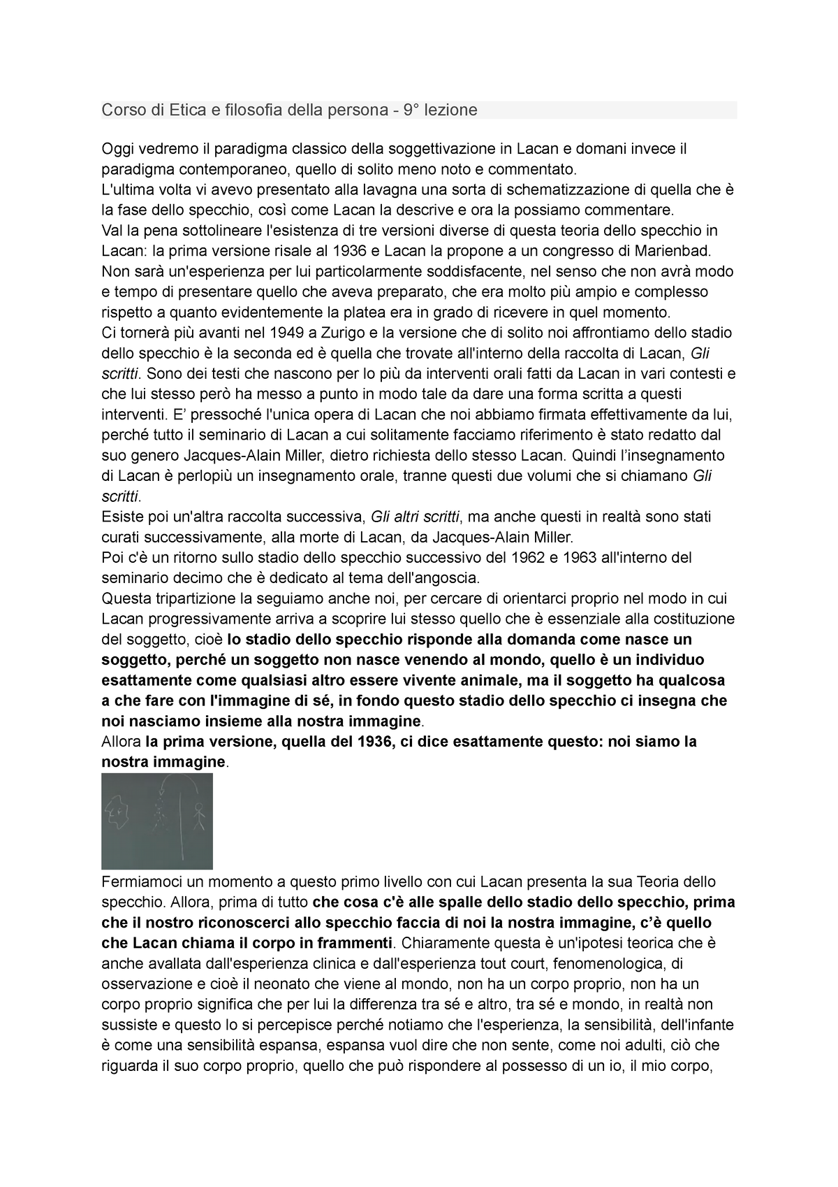 Corso Di Etica E Filosofia Della Persona 9° Lezione Corso Di Etica E Filosofia Della Persona 0051