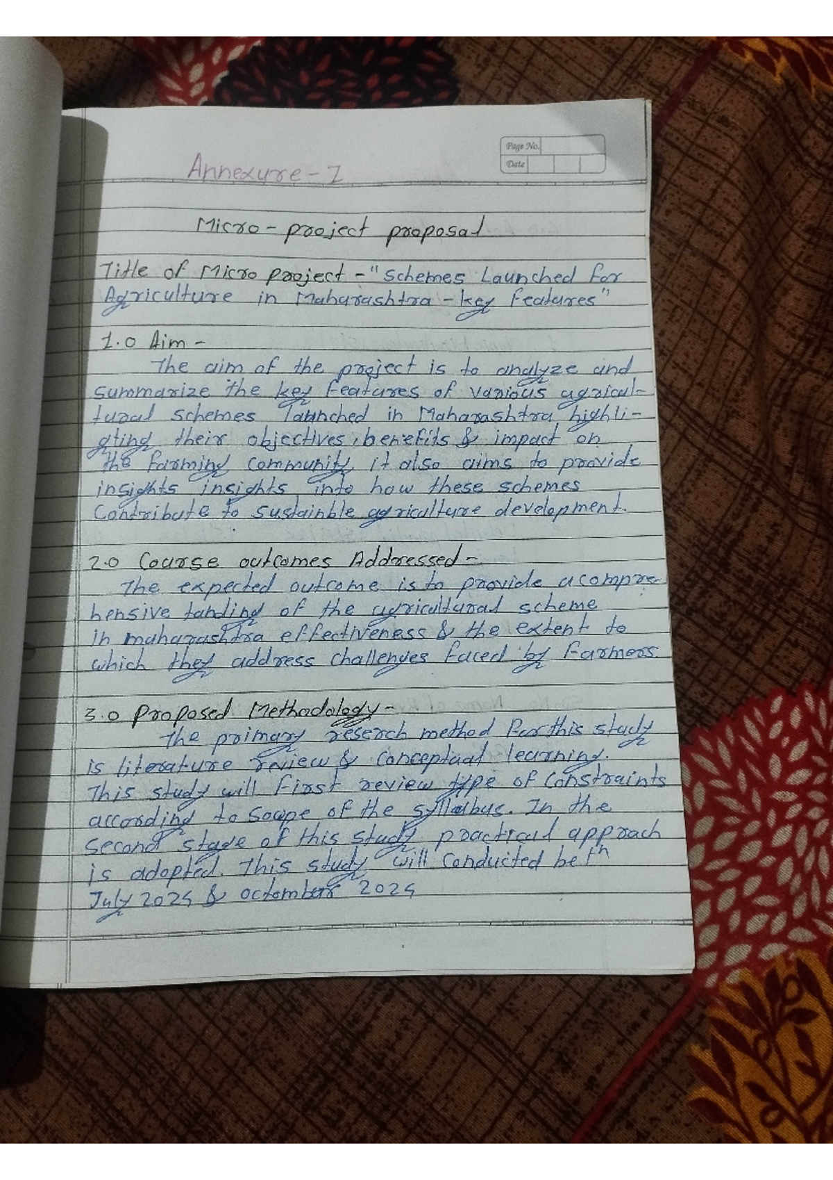 Gen 000 08102024 - Good - Page No. Annexure Z Date Micro project ...