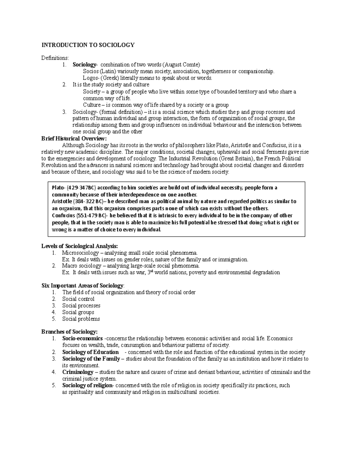 Introduction To Sociology INTRODUCTION TO SOCIOLOGY Definitions 1   Thumb 1200 1553 