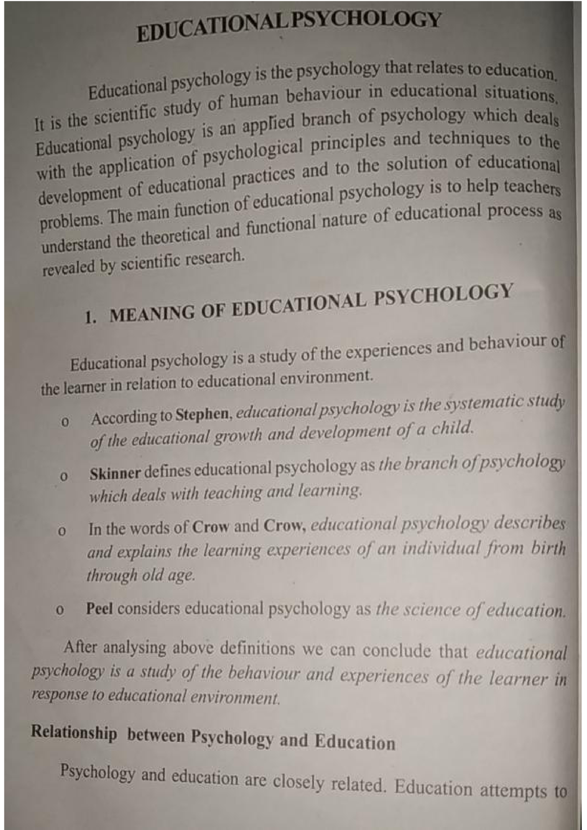 Educational Psychology - Developmental Psychology - Studocu