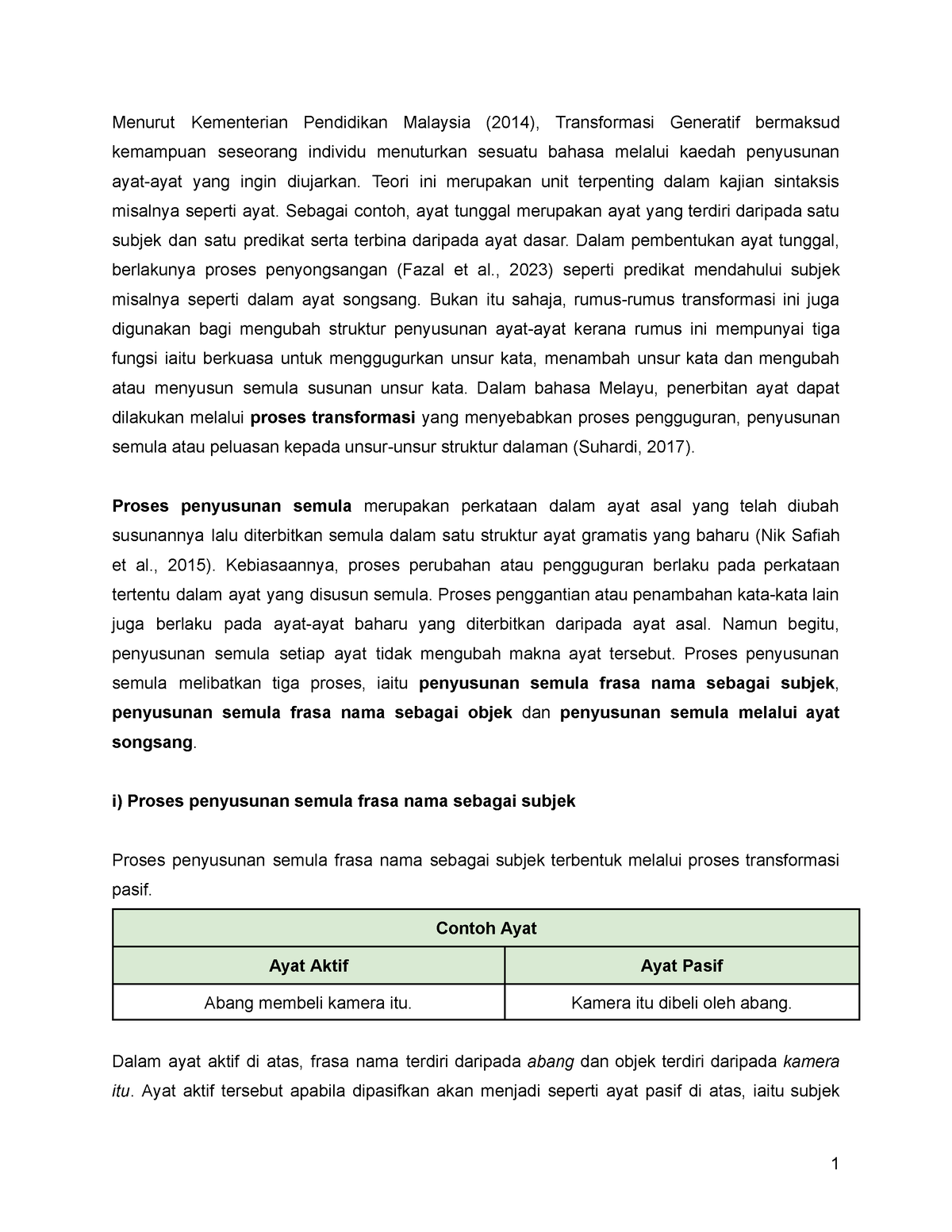 Penulisan ESEI Sintaksis (b) - Menurut Kementerian Pendidikan Malaysia ...