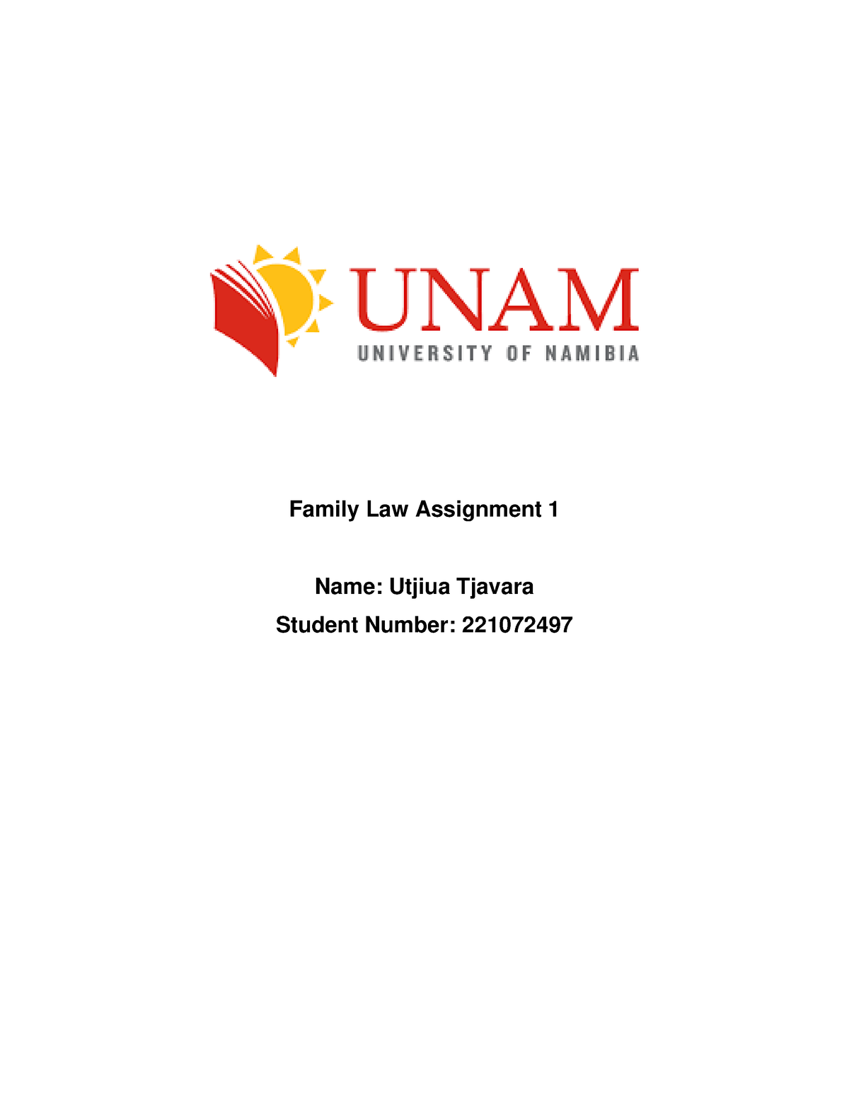 family law assignment 2