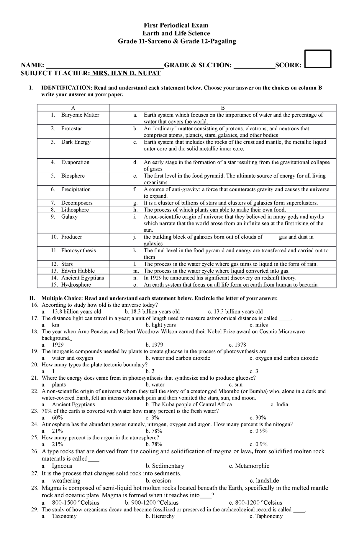 earth-and-life-science-test-first-periodical-exam-earth-and-life