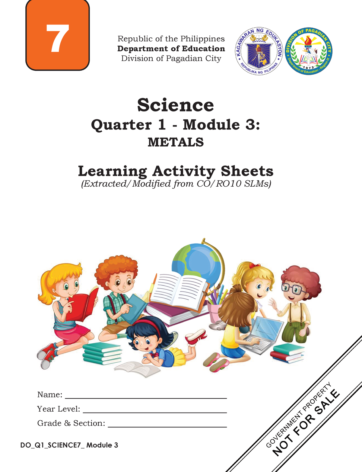 Science 7 Q1-Mod3 - none - Republic of the Philippines Department of ...