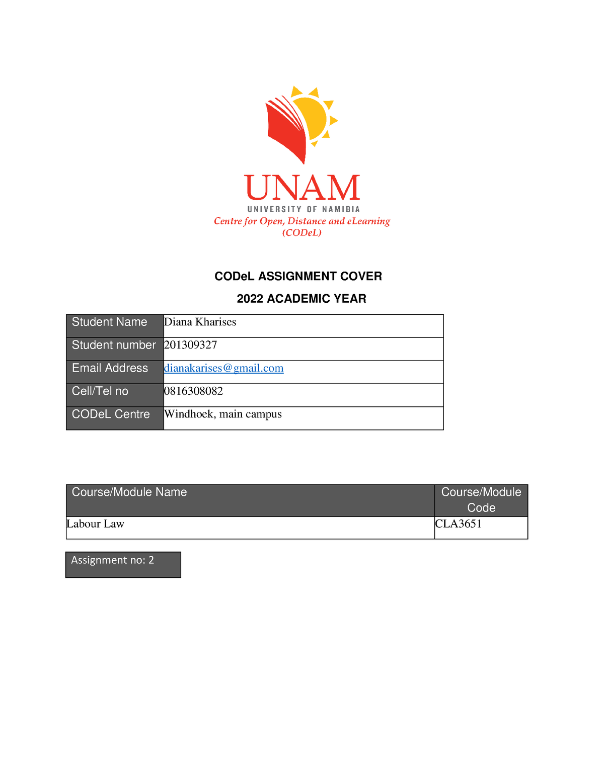 labour law assignment 2