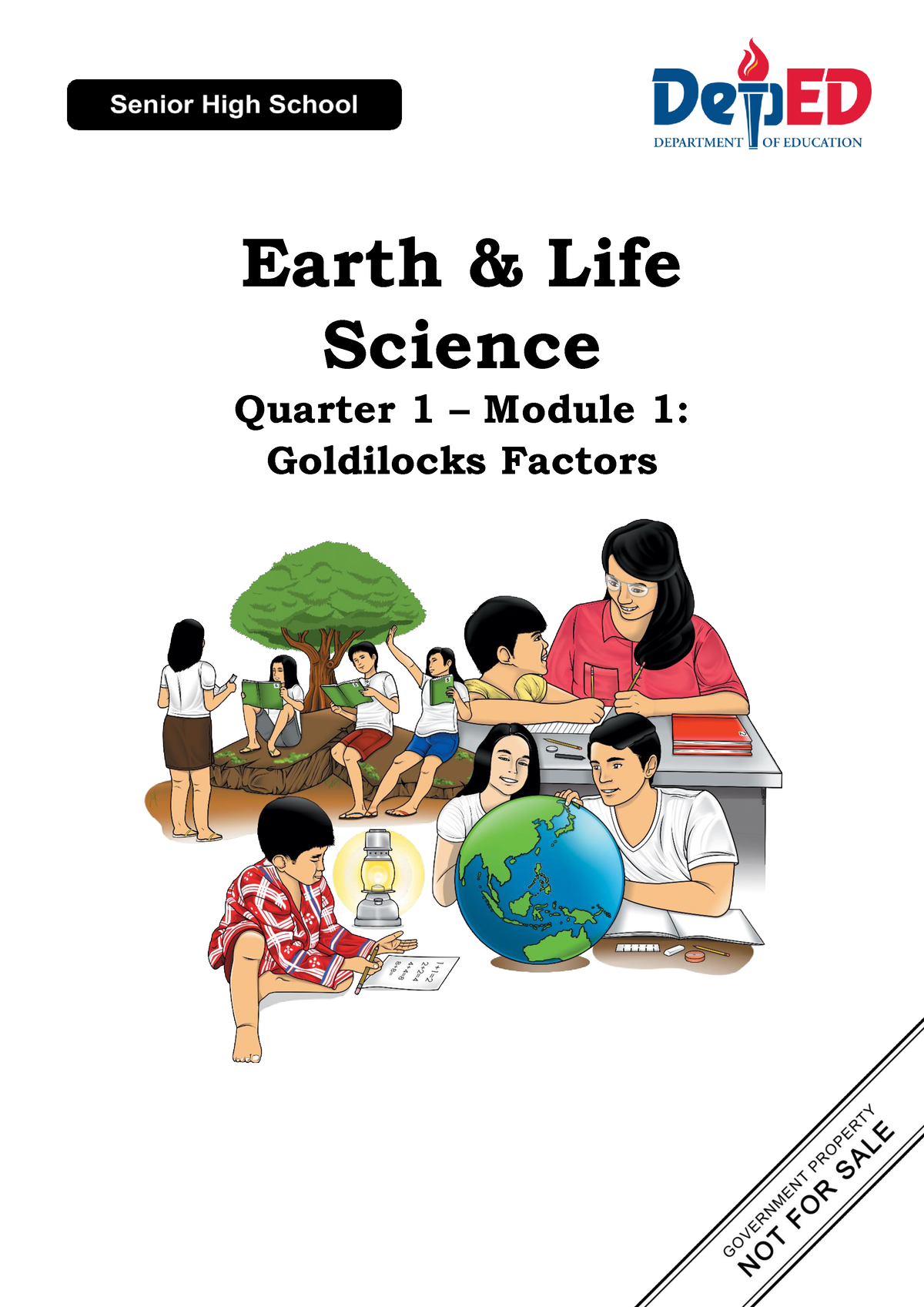 Q1 Earth Life Science SHS Module 1 Earth Life Science Quarter 1 