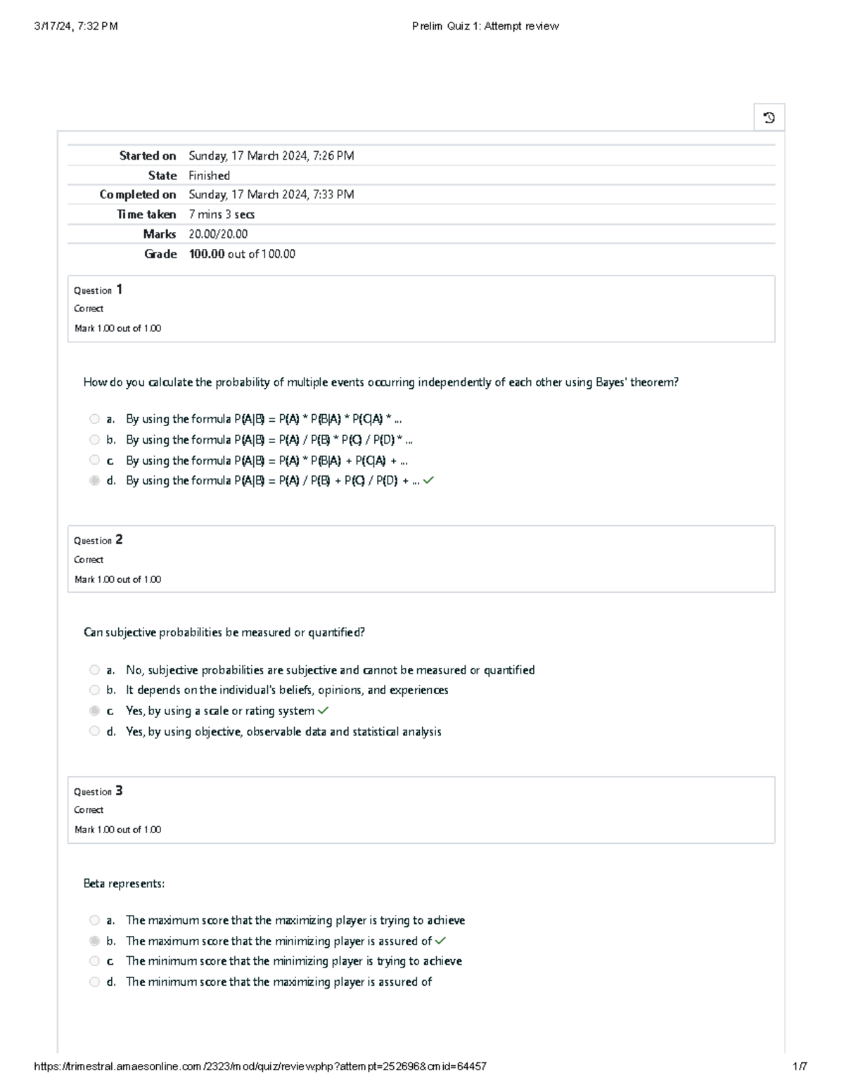 Prelim Quiz 1 - Fundamentals - Started on Sunday, 17 March 2024, 7:26 ...