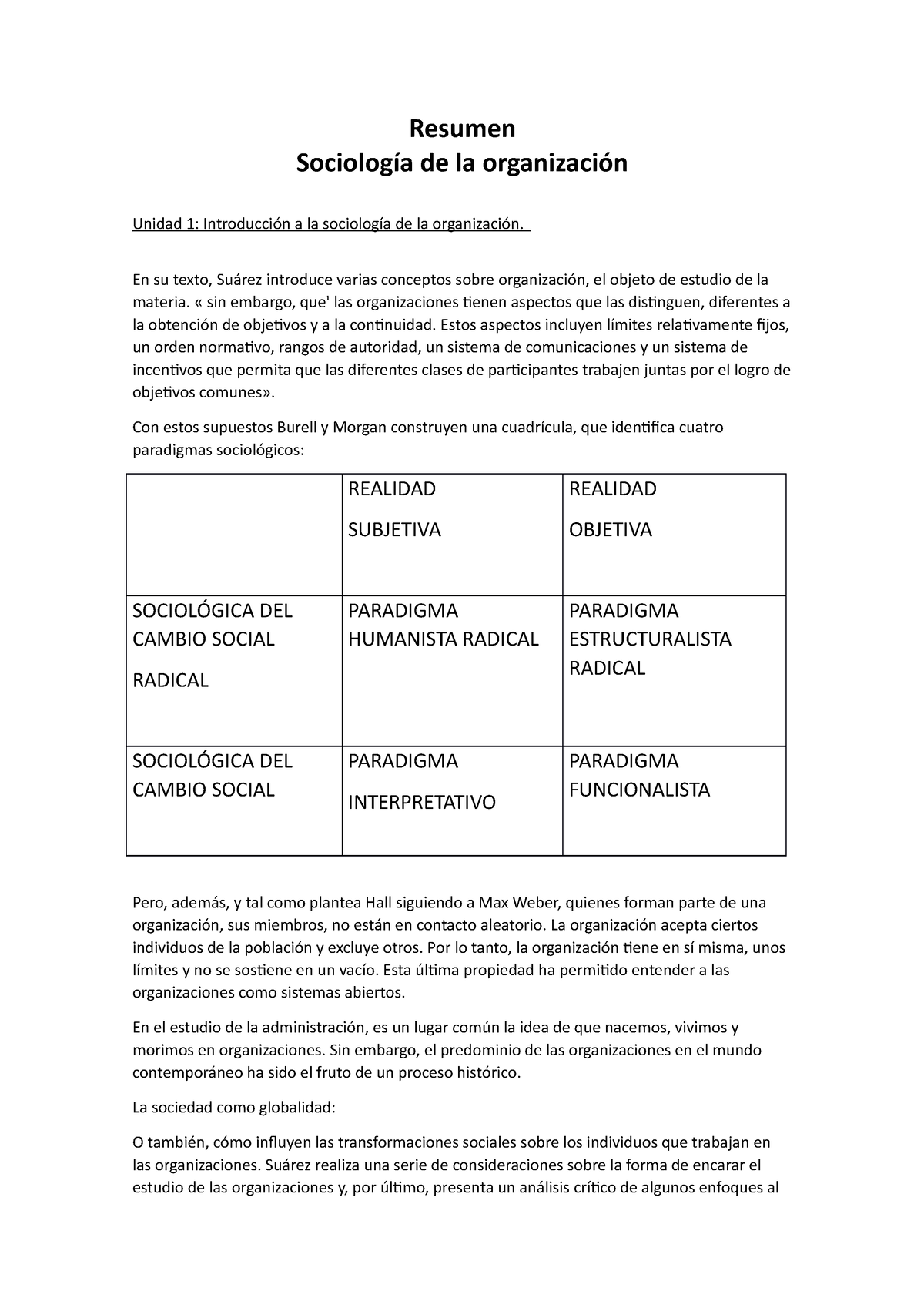 Resumen Sociologia 1ERA PARTE VIRTUAL - Resumen Sociología De La ...