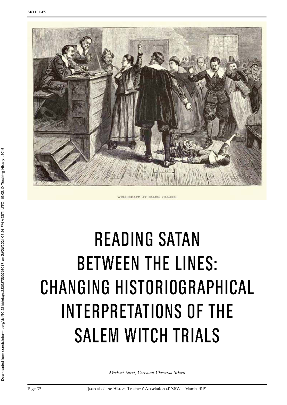 Reading Satan Between the Lines- Changing Historiographical ...