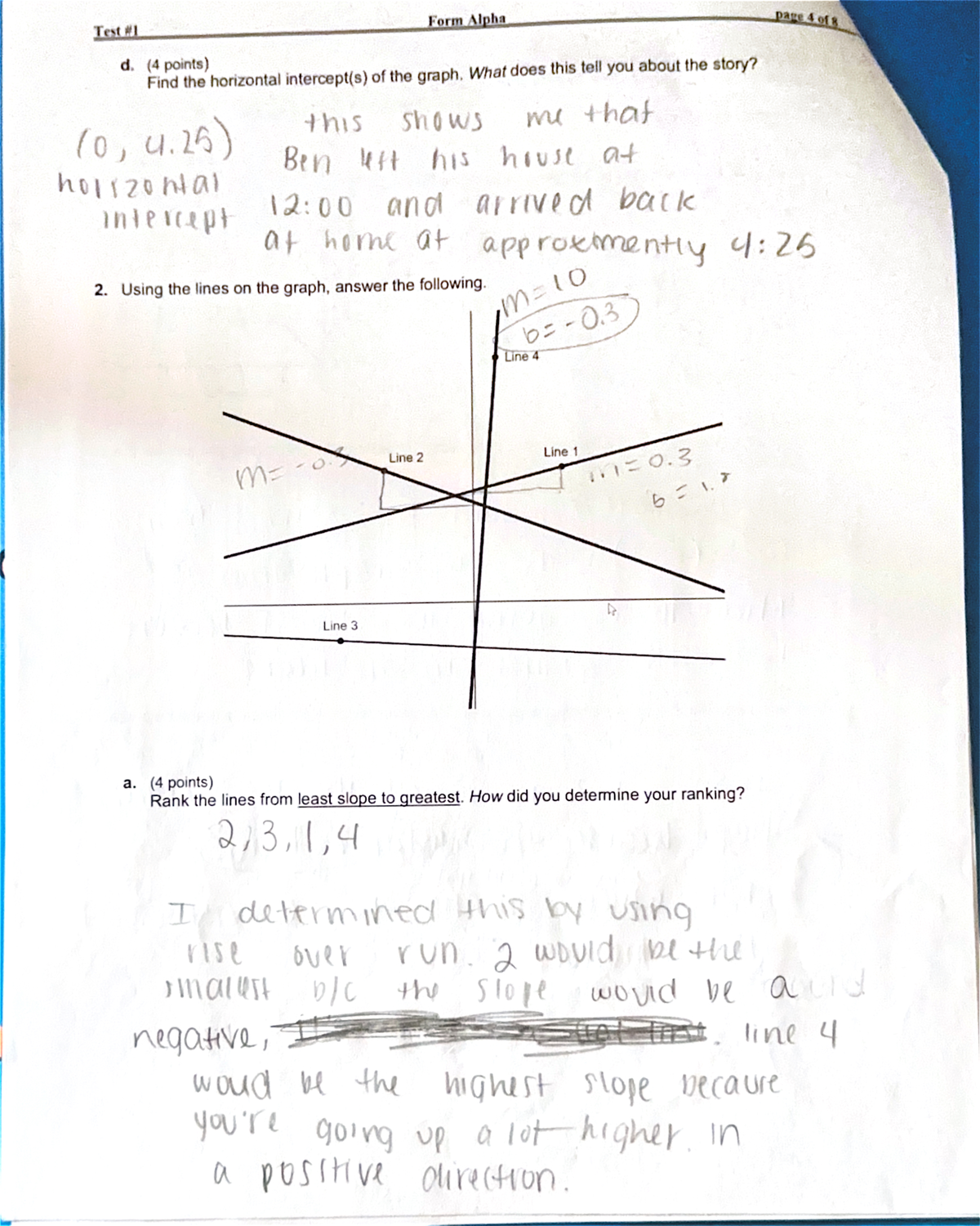 Test #1 - Form Alpha - MTH 110 - Studocu