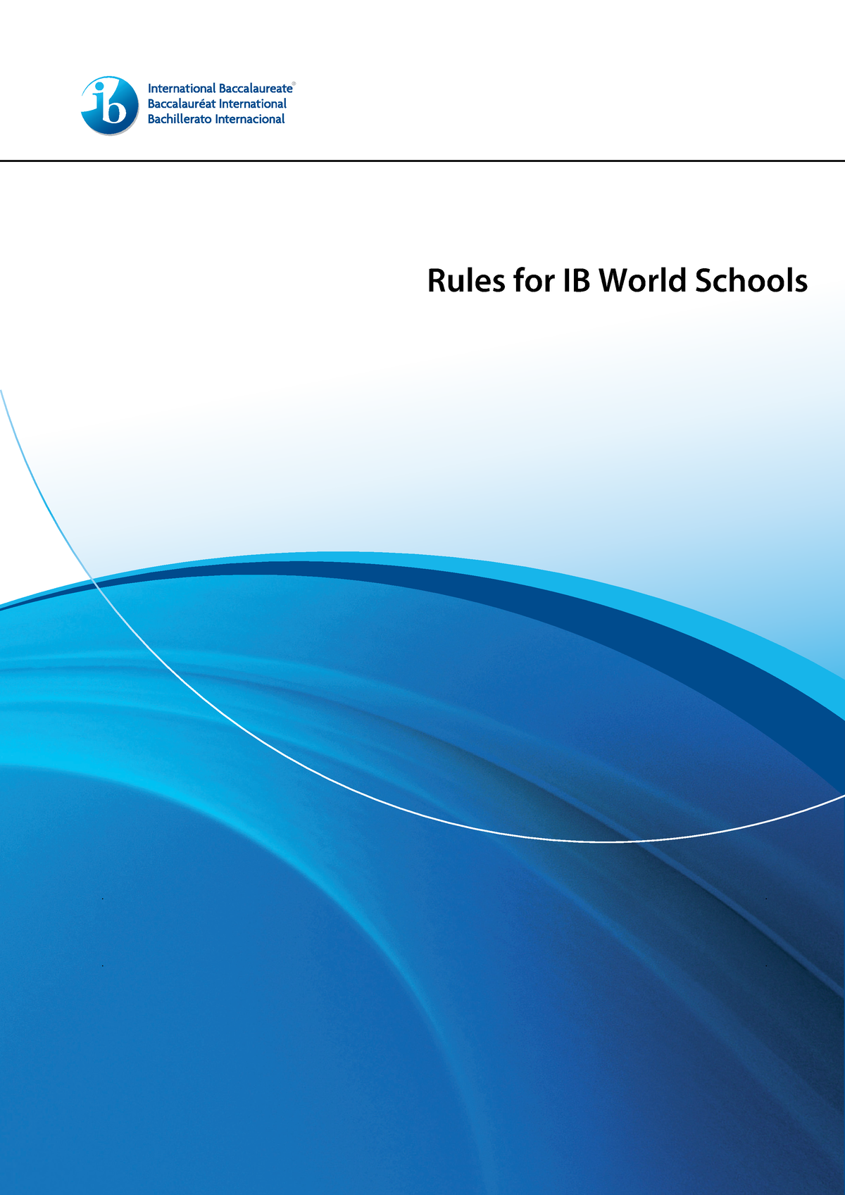 Rules For Ib World Schools En - Rules For IB World Schools Rules For IB ...