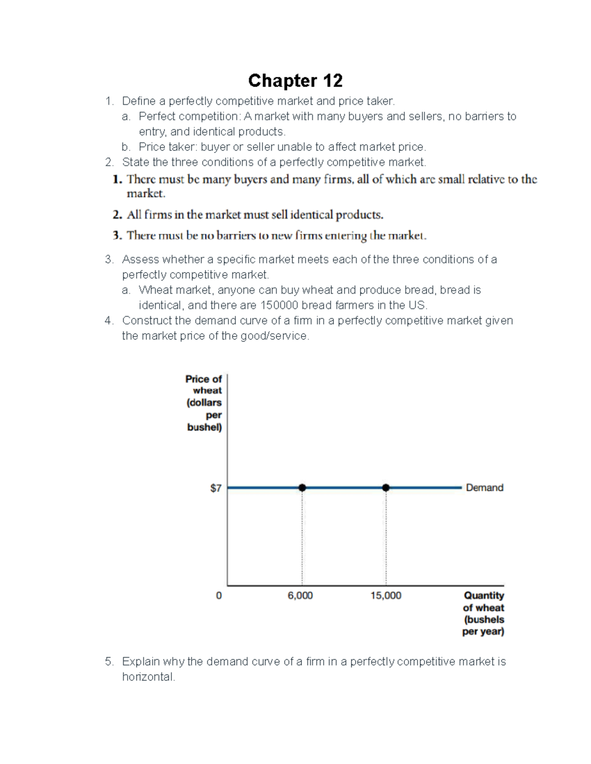 Macroeconomics Chapter 12 Practice - Chapter 12 Define A Perfectly ...