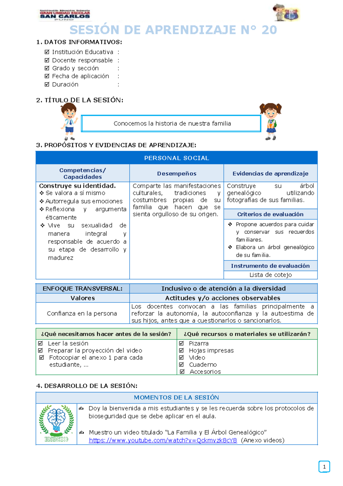 1.- Sesiones de aprendizaje - EDA III Semana 3 - 090023 - SESIÓN DE ...