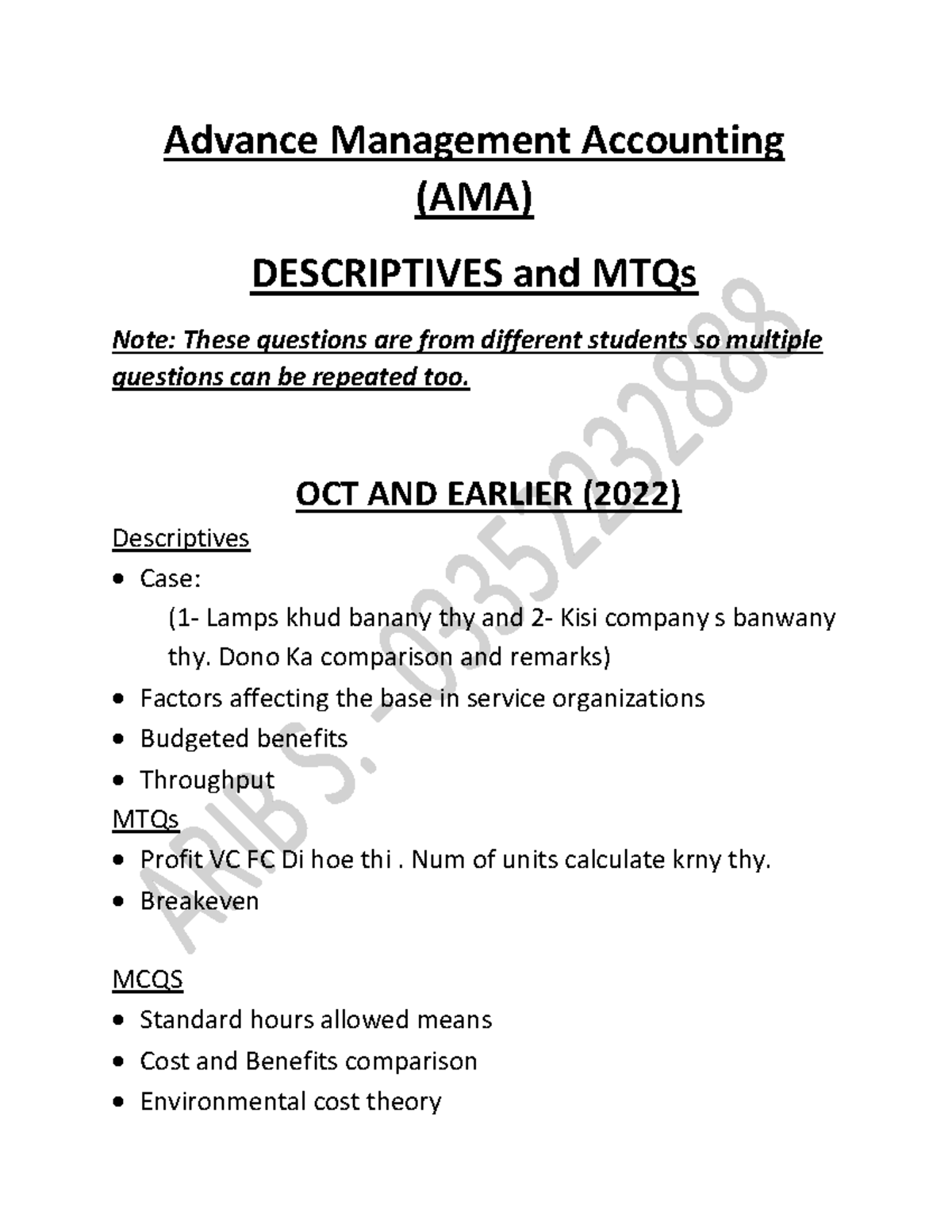 11. PP AMA - JUNE Updated - Advance Management Accounting (AMA ...