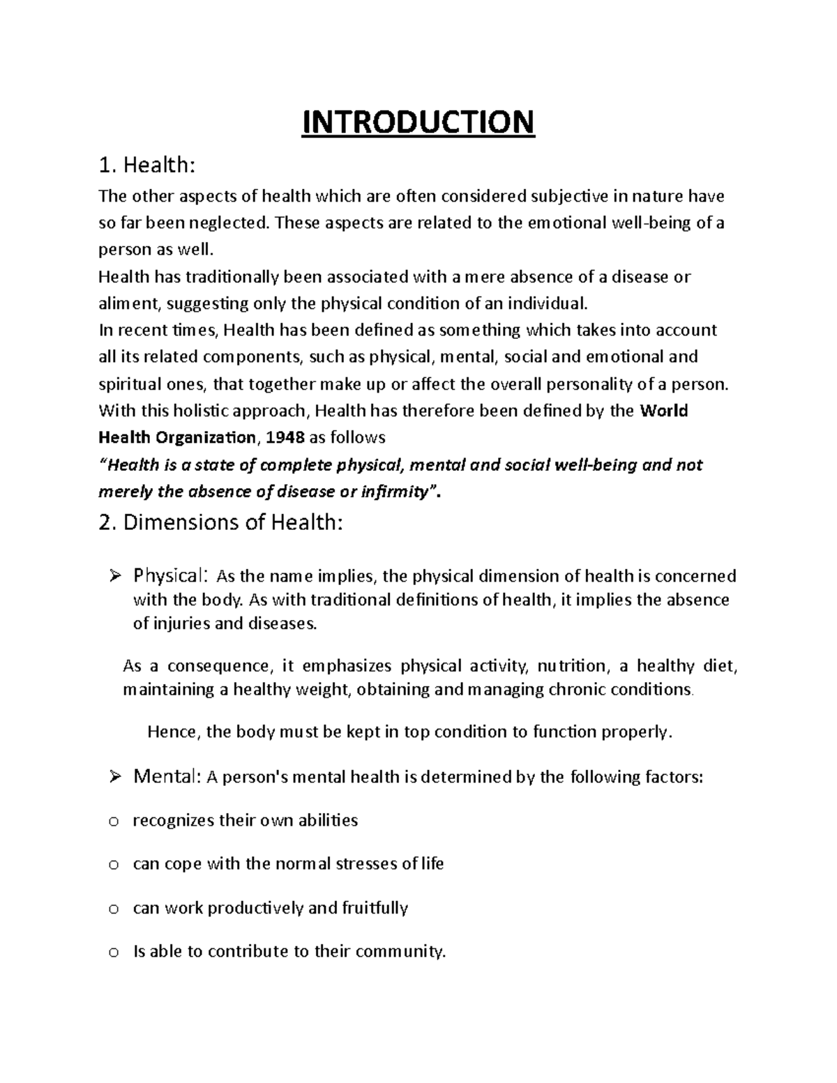 assignment 1 introduction to health research