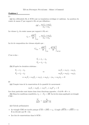 TD5 Et Correction - Physique Nucléaire - Studocu