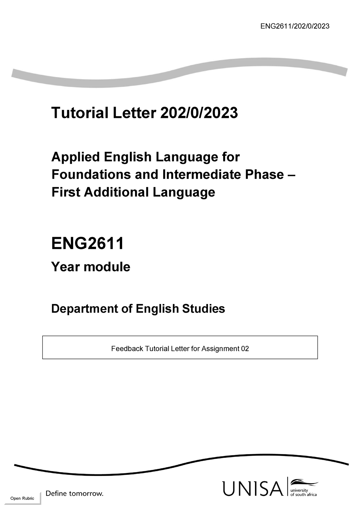 english 2611 assignment 2