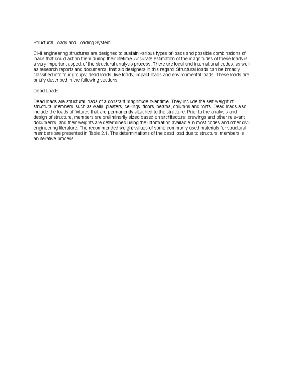 Structural Loads & Loading System - Structural Loads and Loading System ...