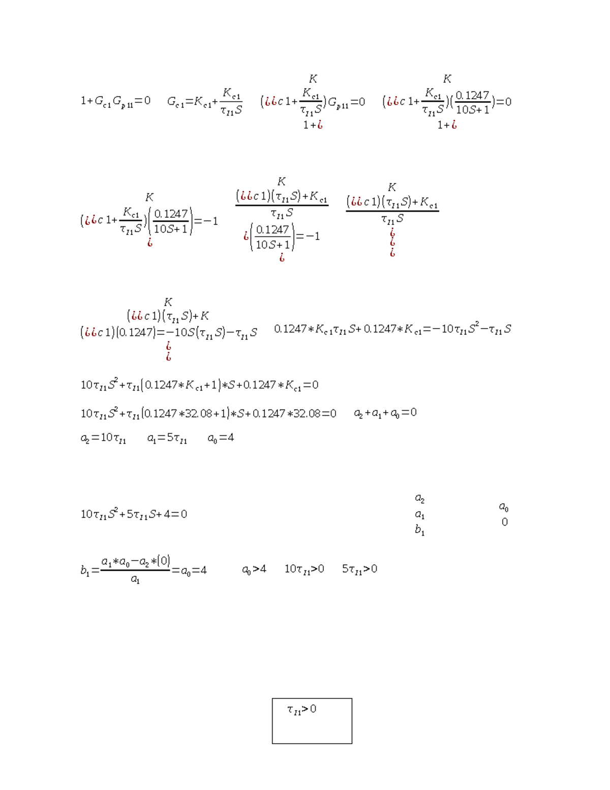7 HOW TO EVAPORATE ALCOHOL 1+G c 1 G p 11 =0G c 1=K c 1+ ( K ¿ ¿ c