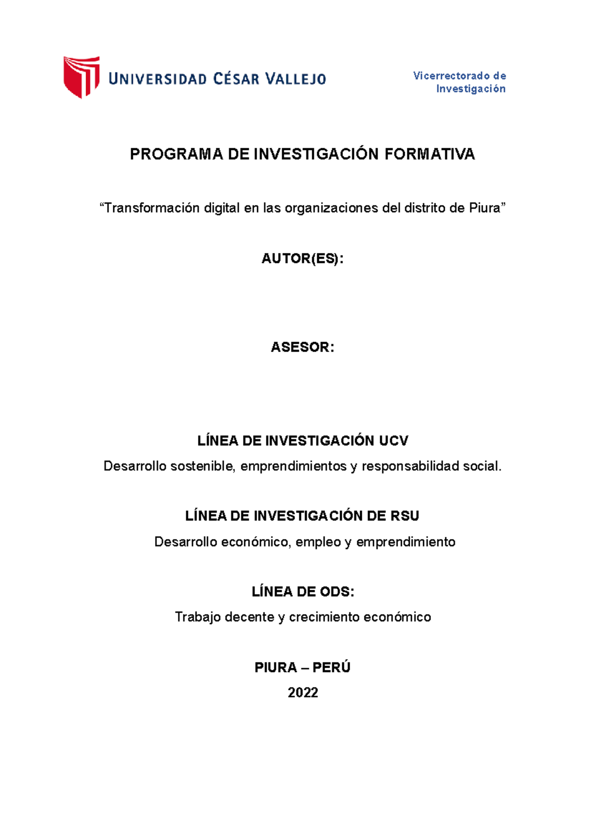 Ejemplo DE Informe+DE+ Estadística - Vicerrectorado De Investigación ...