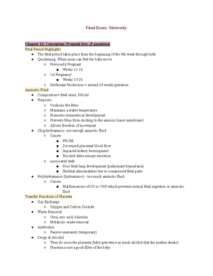 Med Surg Final Test Map - Med Surg Final Exam Nutrition & GI Problems ...