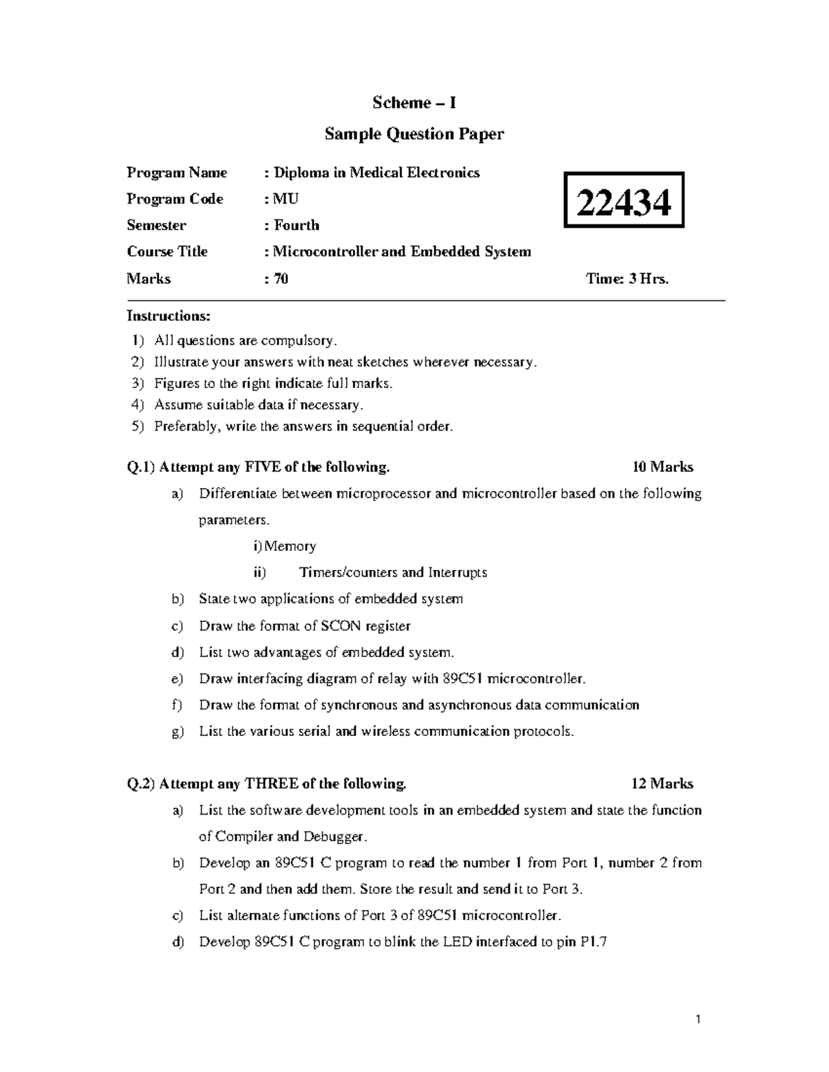 22434-sample-question-paper-microcontroller-and-embedded-systemer