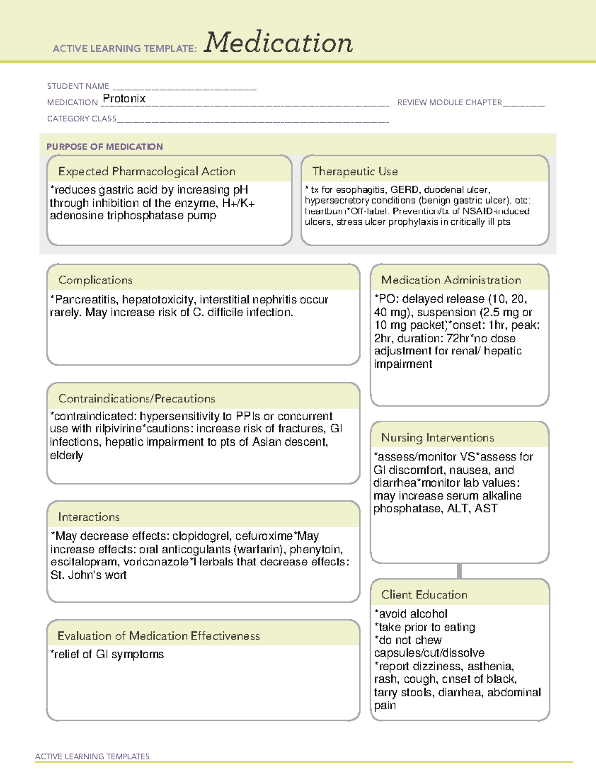 ALT-Medication blank prot - ACTIVE LEARNING TEMPLATES Medication ...