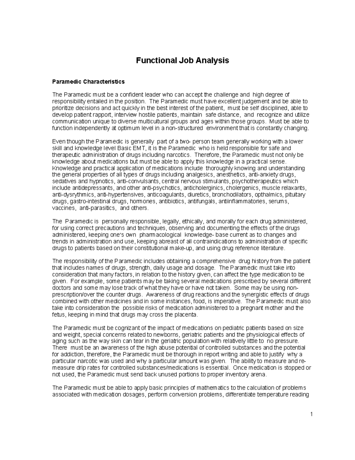 functional-duties-of-a-paramedic-functional-job-analysis-paramedic