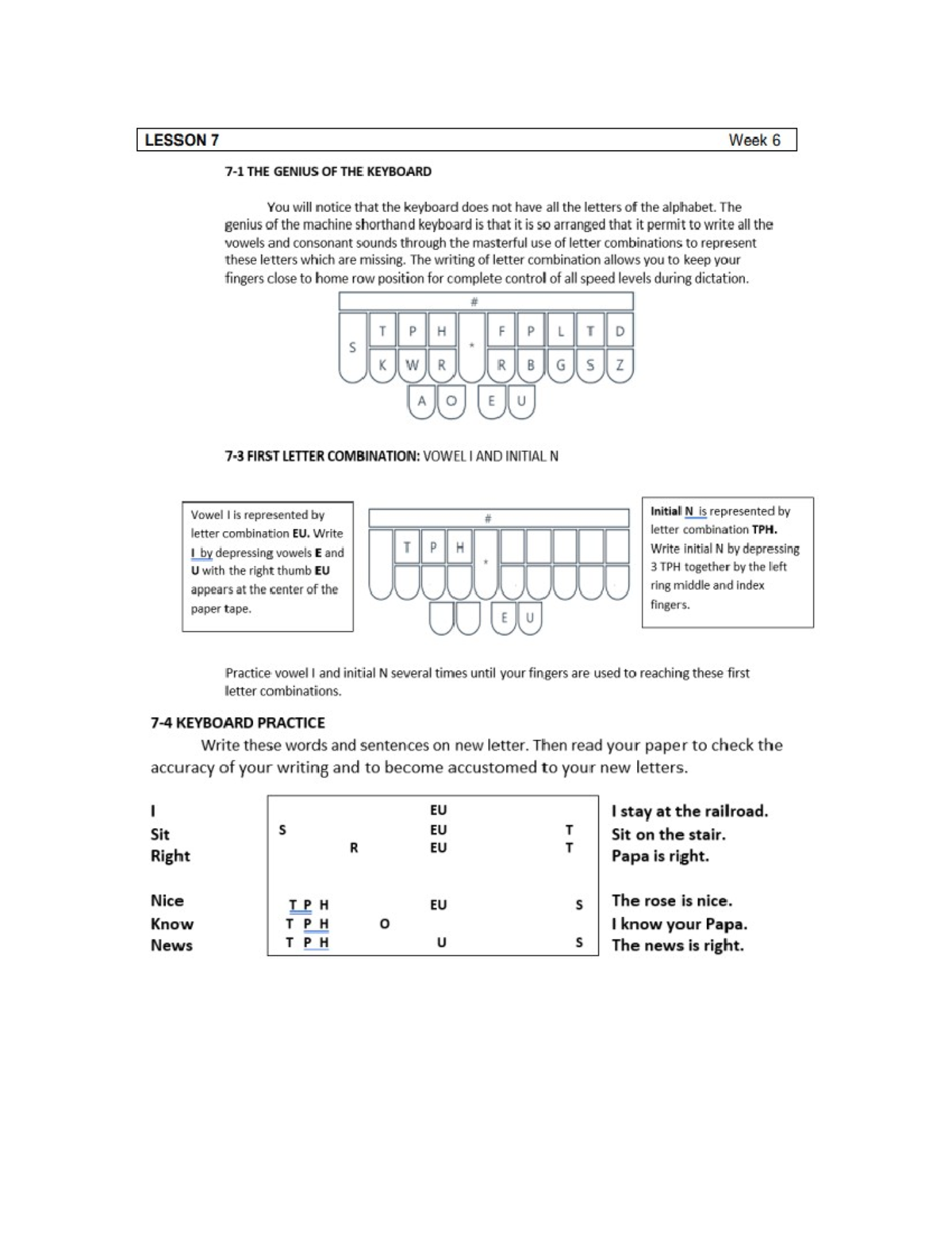 Lesson 7 with Learning Activity 7 Foundation of Shorthand Studocu